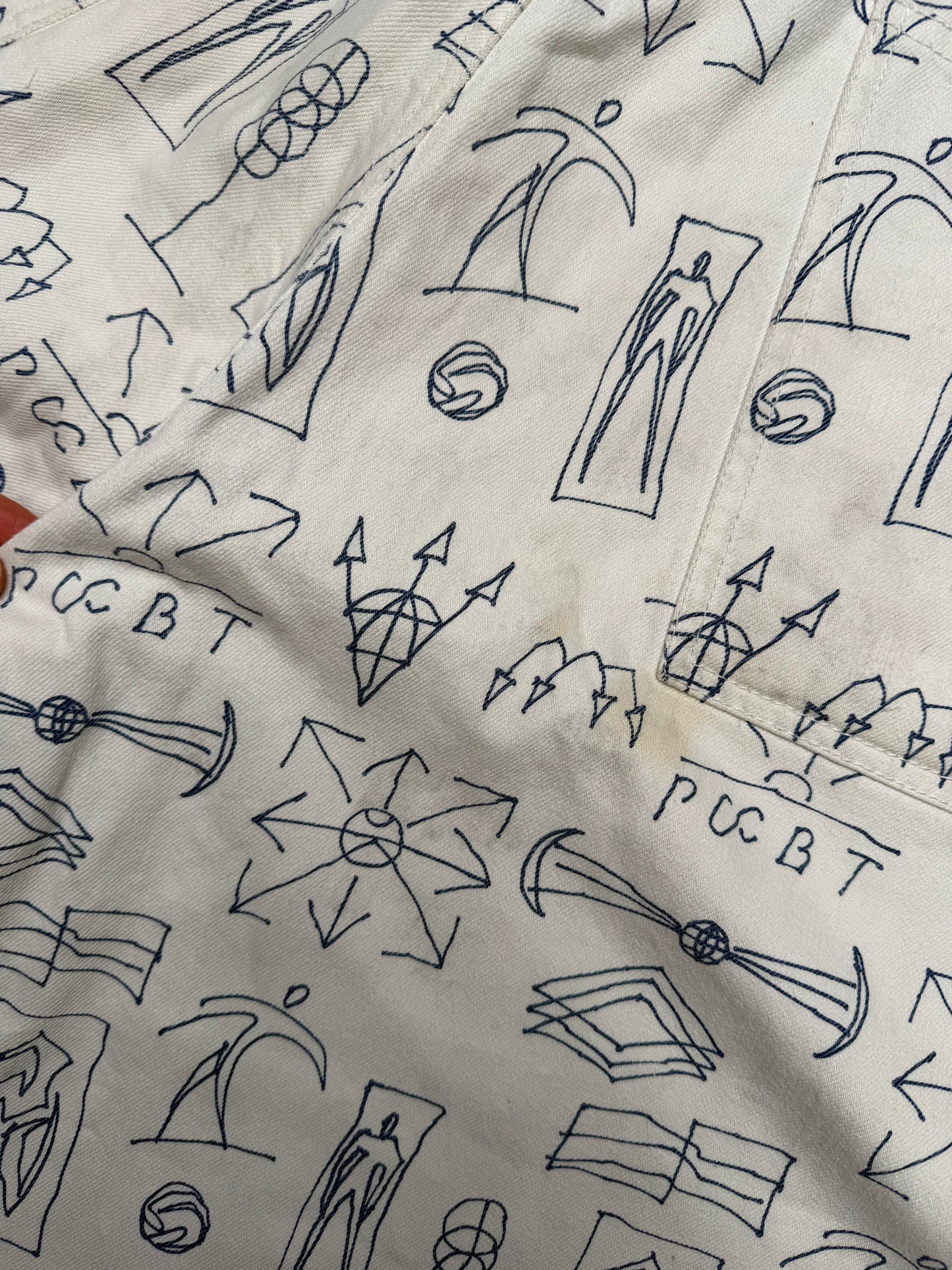 Gosha Rubchinskiy S/S 2014 scribble skater pants - size L