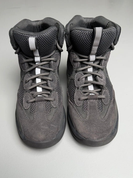YEEZY Season 6 Graphite Thick Suede, Mesh and Nubuck Desert Boots - size 41
