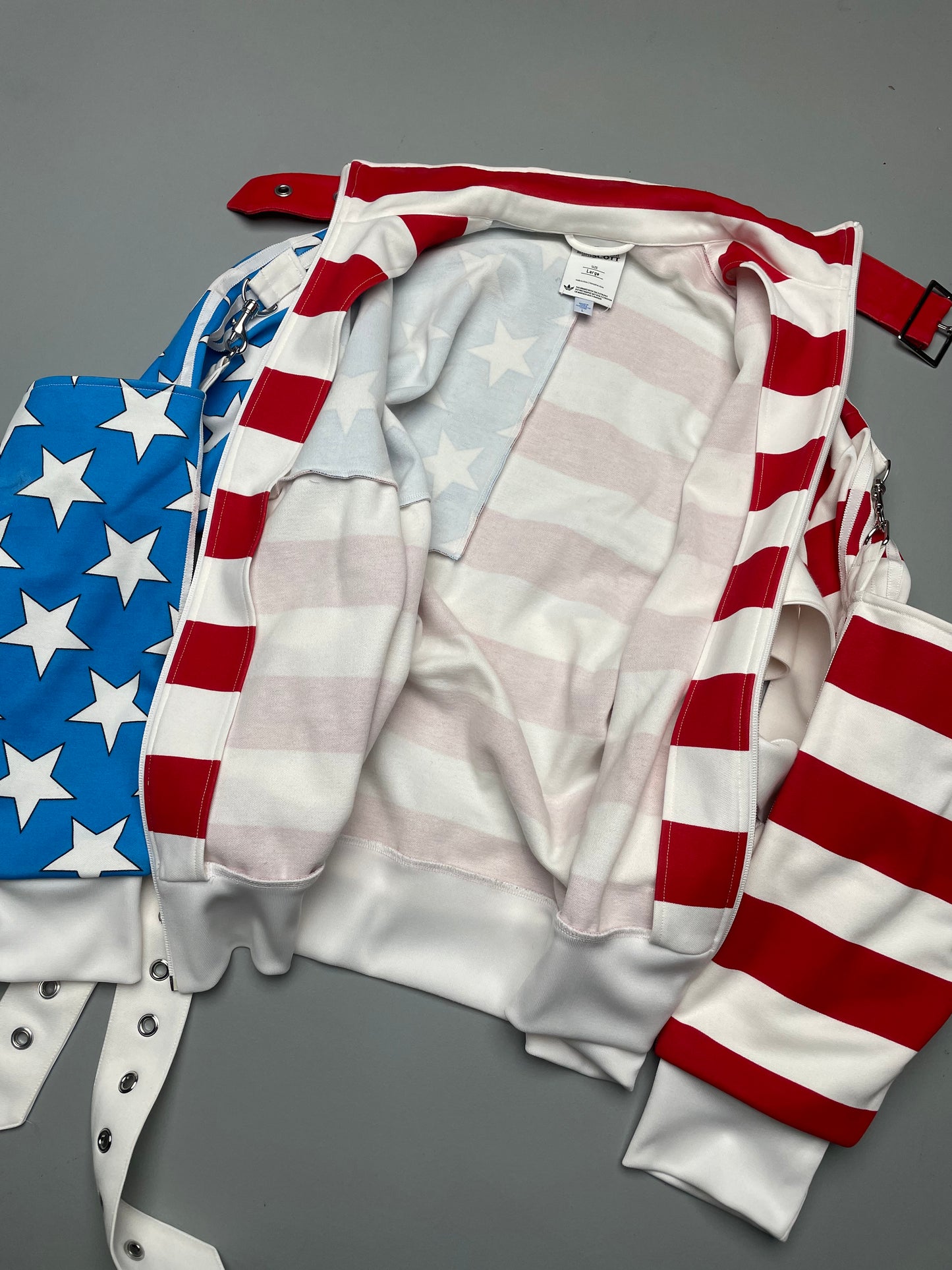 adidas Originals by Jeremy Scott S/S 2012 JS Stars & Stripes Track Top - size L