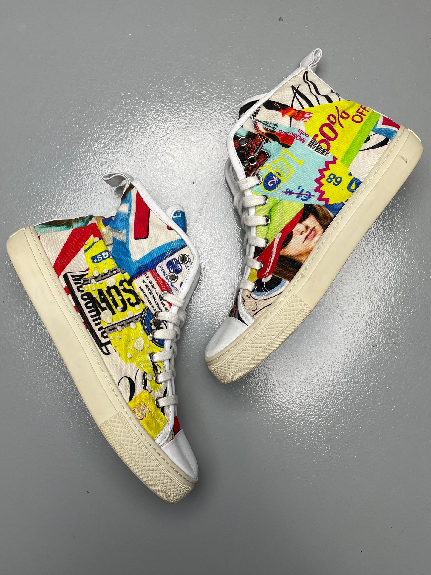 Moschino by Jeremy Scott X The Powerpuff Girls S/S 2016 high top sneaker - size 39