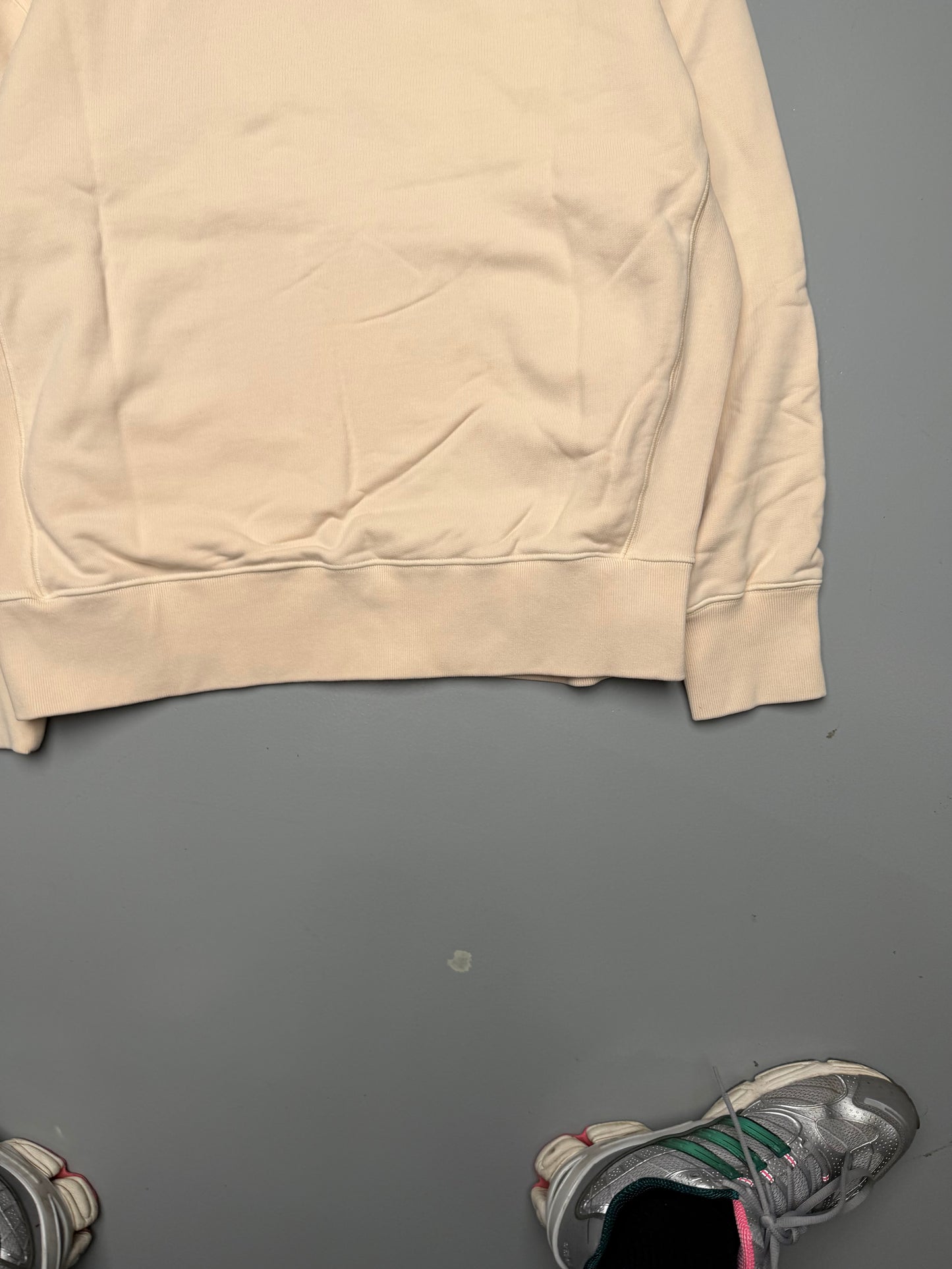 YEEZY Season 4 Light Sand oversized zip hoodie - size S