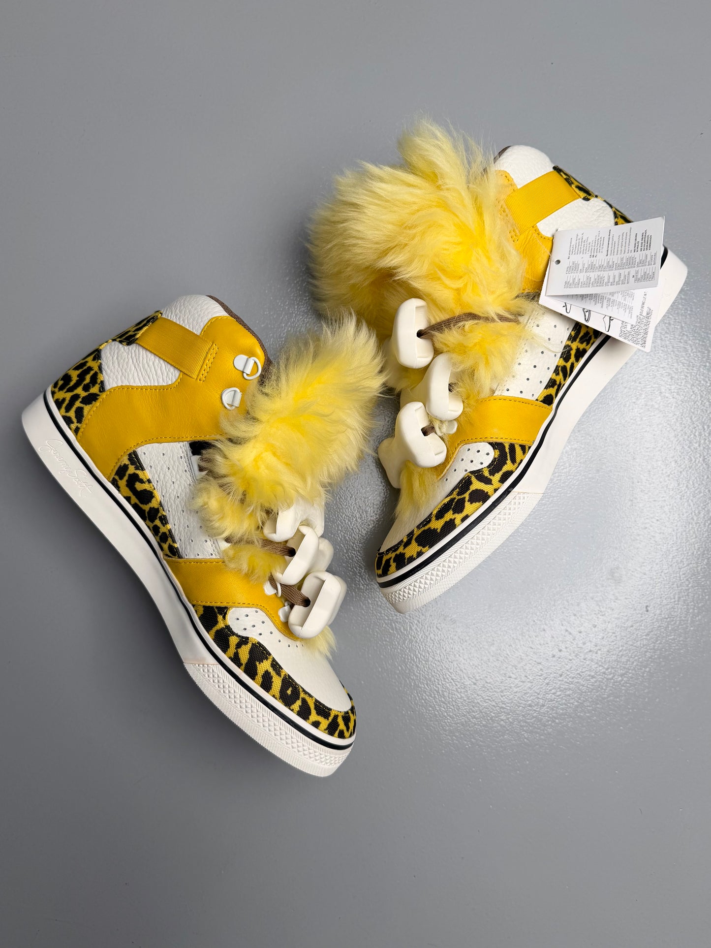 adidas Originals by Jeremy Scott S/S 2015 JS Bones Fur - size 44 2/3