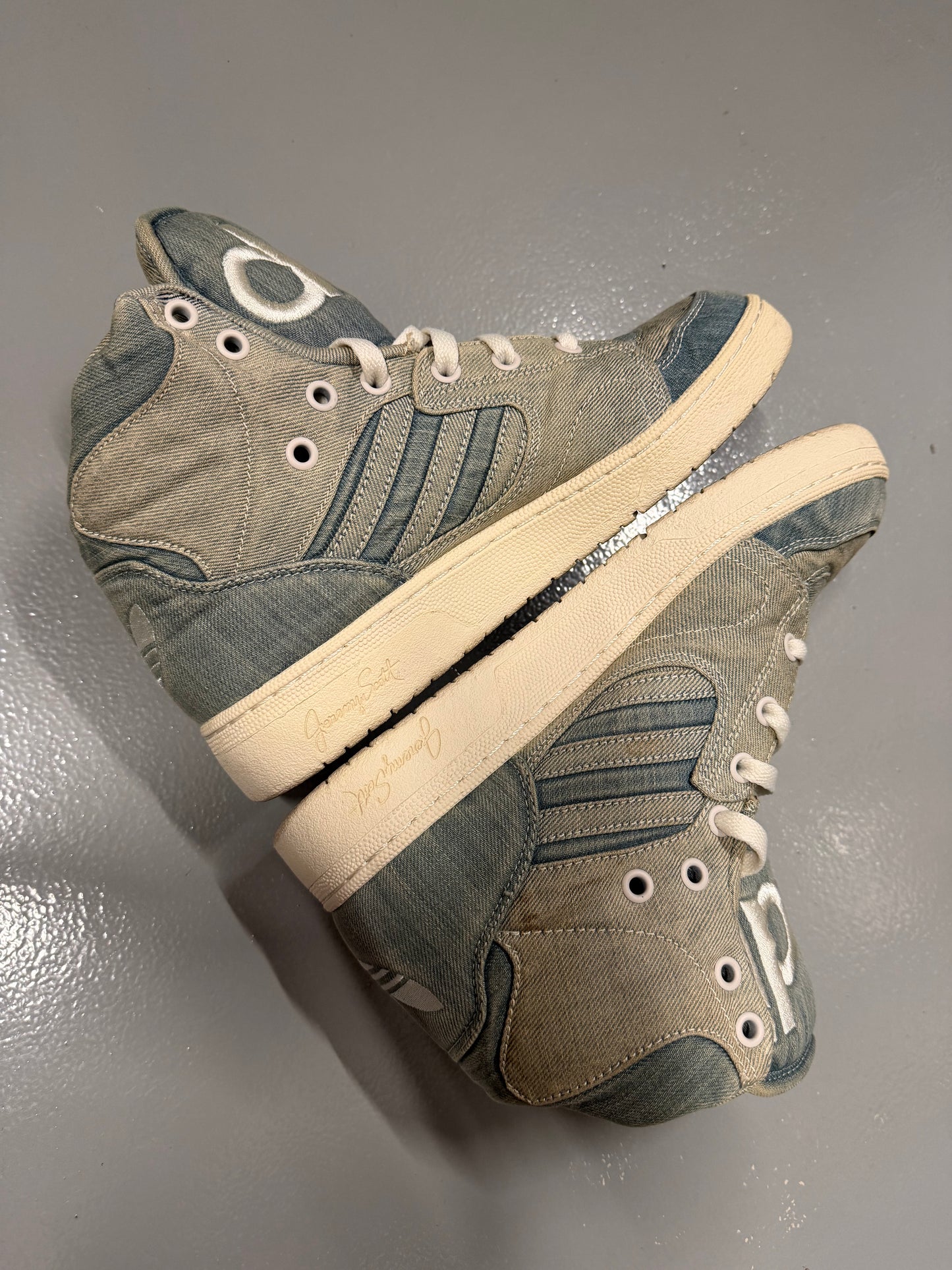 adidas Originals by Jeremy Scott S/S 2014 JS Instinct Hi Denim - size 40