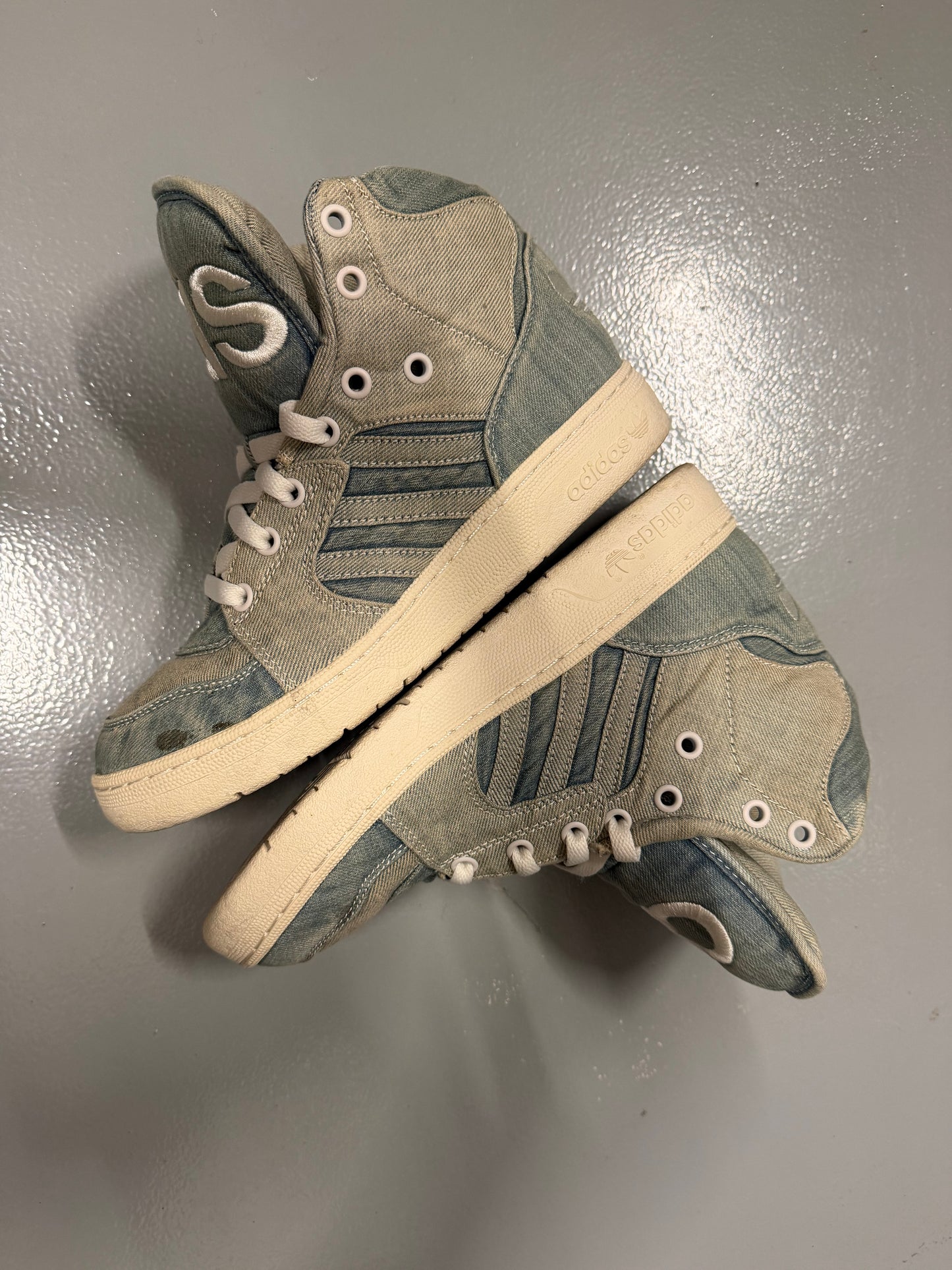 adidas Originals by Jeremy Scott S/S 2014 JS Instinct Hi Denim - size 40
