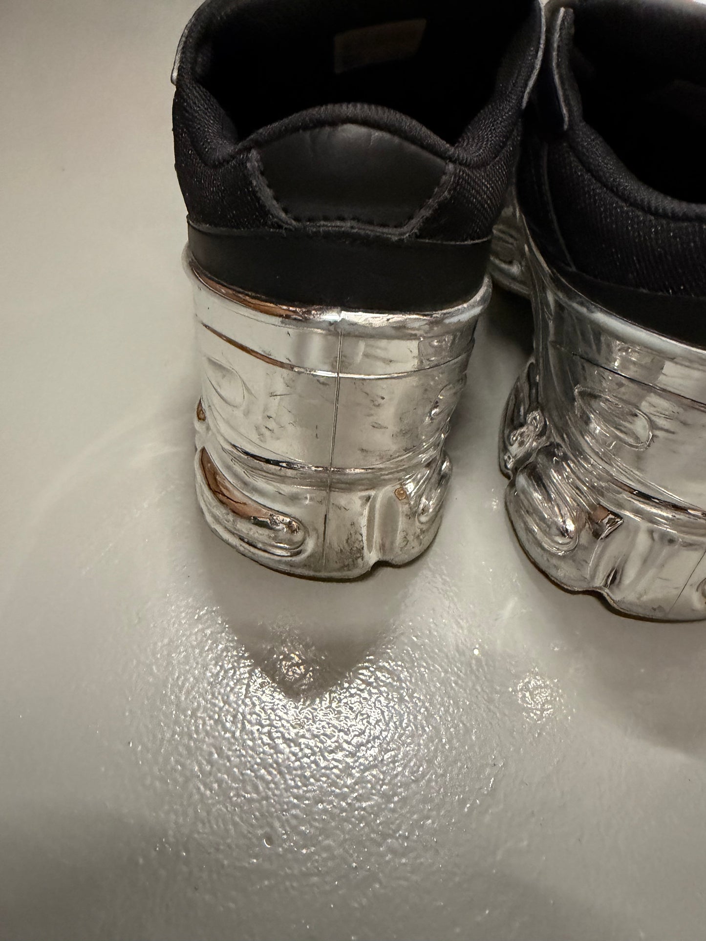 adidas X Raf Simons S/S 2019 RS Ozweego (black/chrome) - size 42 2/3