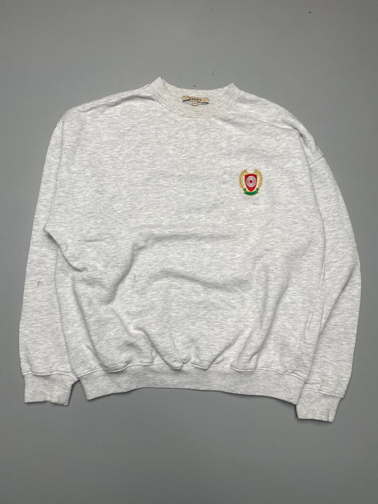 YEEZY Season 4 Calabasas crest logo crewneck (grey) - size XS