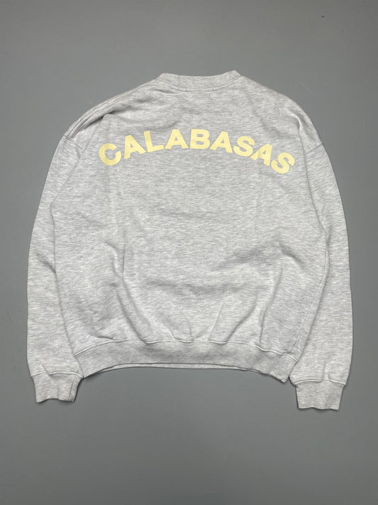 YEEZY Season 4 Calabasas crest logo crewneck (grey) - size XS