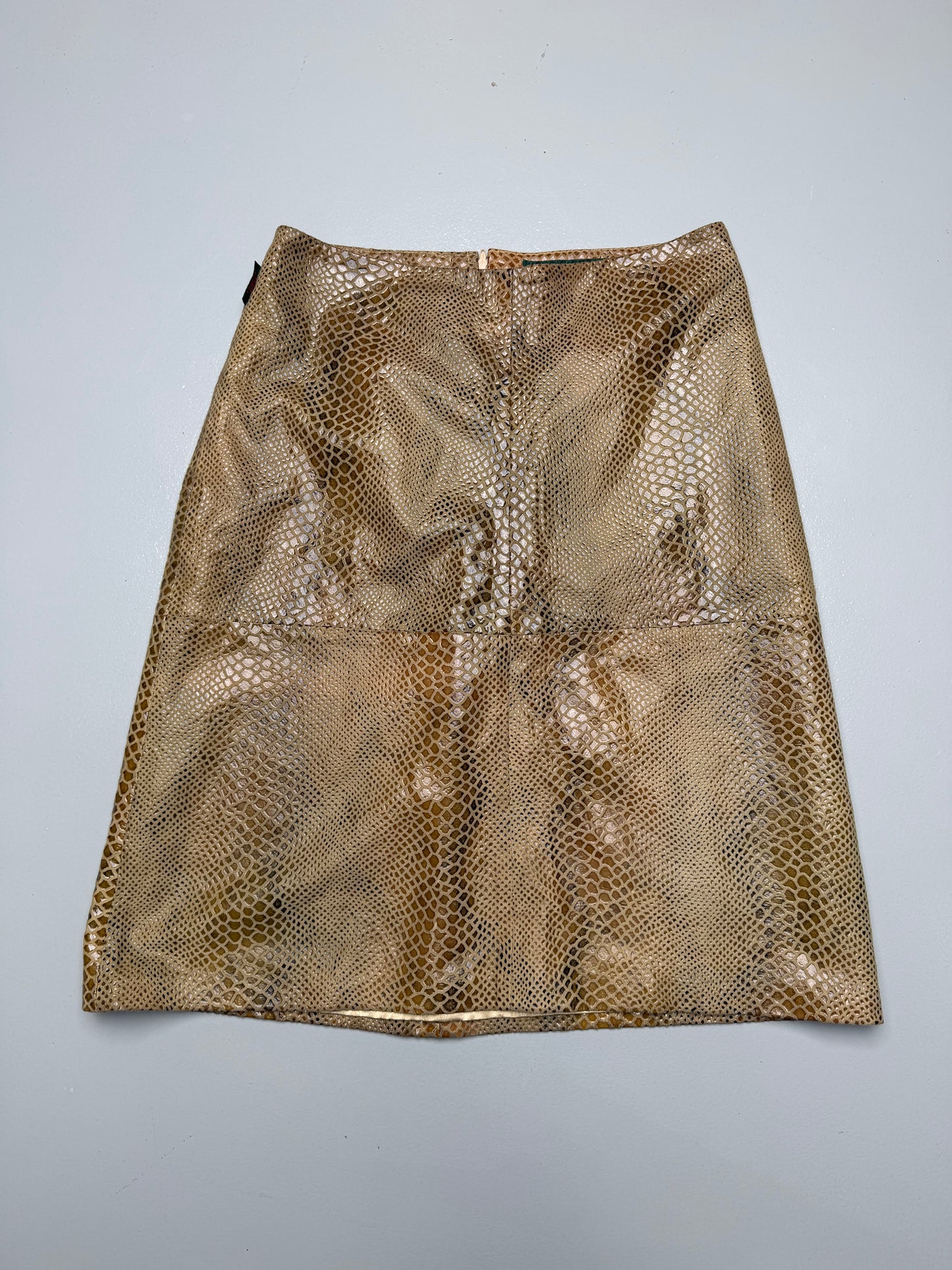 vintage Katharine Hamnett London Jeans leather skirt