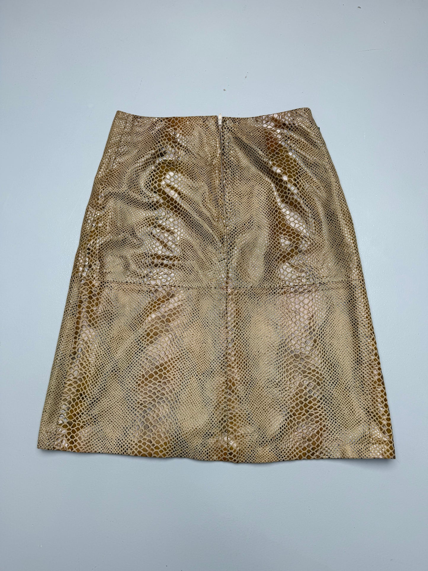 vintage Katharine Hamnett London Jeans leather skirt