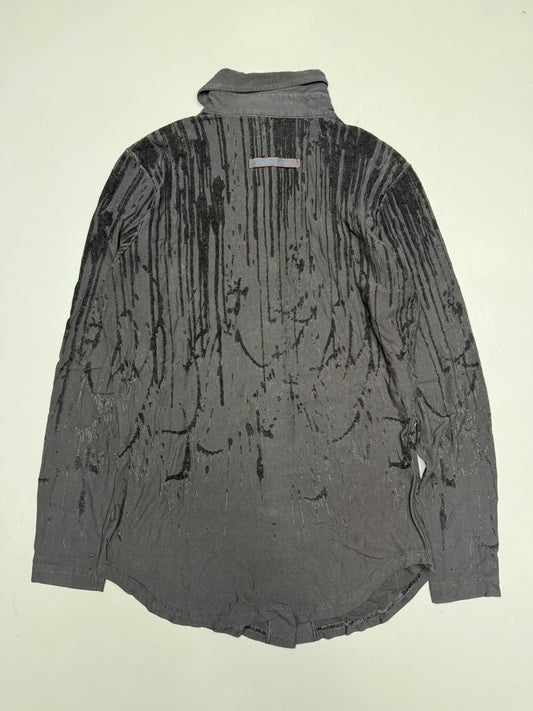 1990's Gaultier Jean's velvet print drip shirt