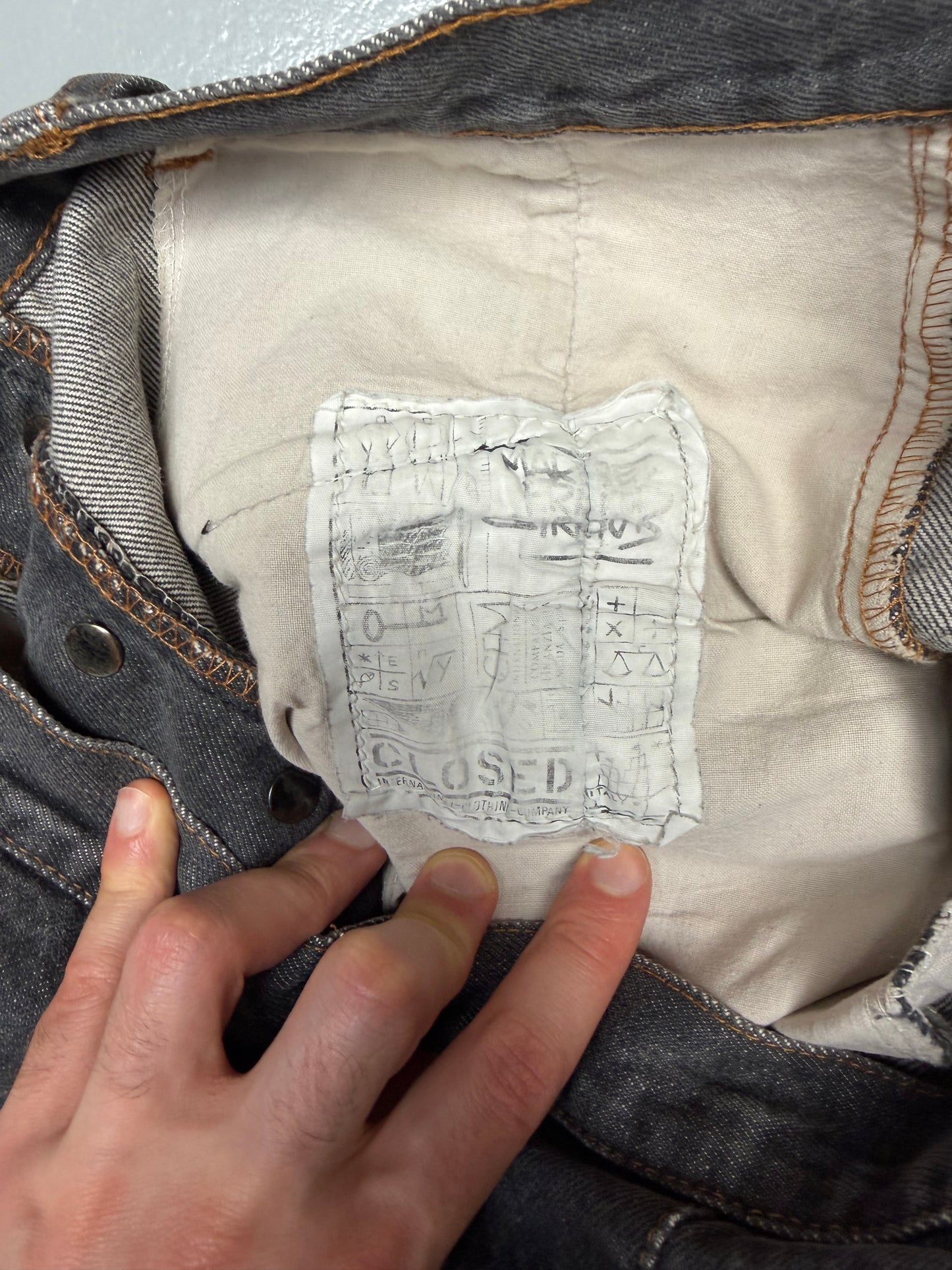 1980's Marithé & François Girbaud "CLOSED" tapered jeans - men's size 48