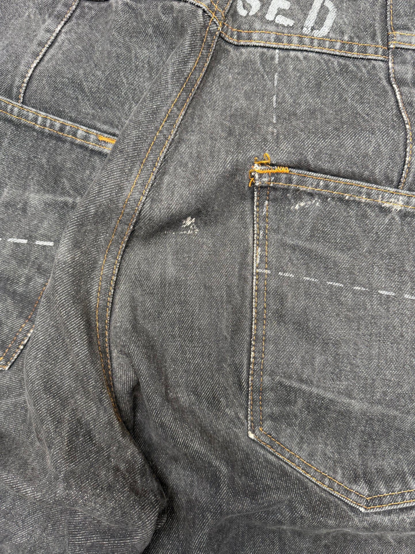 1980's Marithé & François Girbaud "CLOSED" tapered jeans - men's size 48