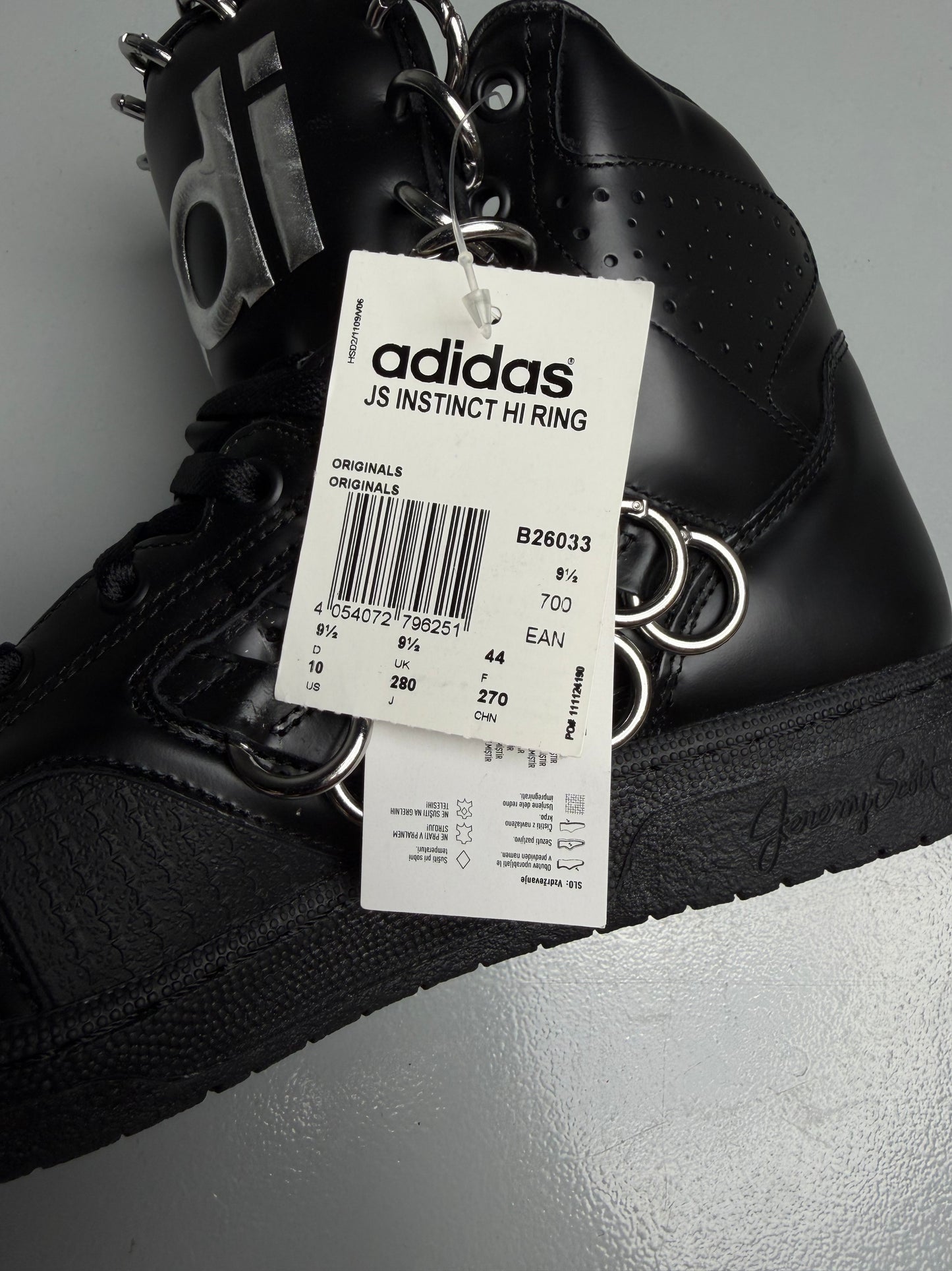 adidas Originals by Jeremy Scott S/S 2015 JS Instinct Hi Ring - size 44