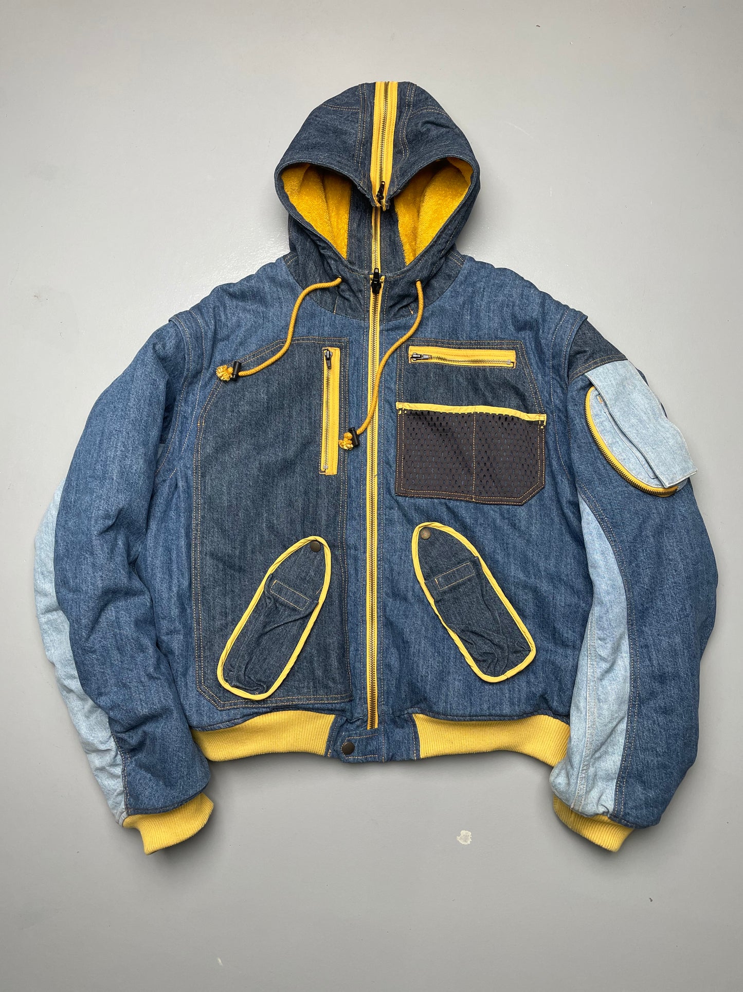 2019 Diesel X GR-Uniforma denim bomber jacket - size XL