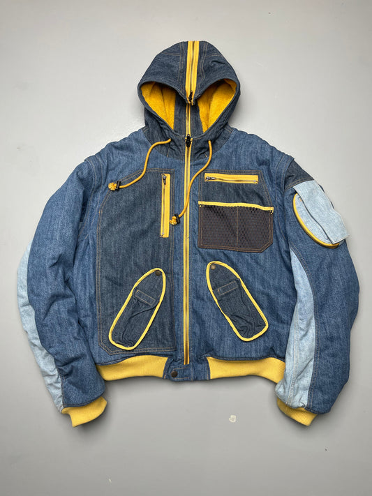 2019 Diesel X GR-Uniforma denim bomber jacket - size XL