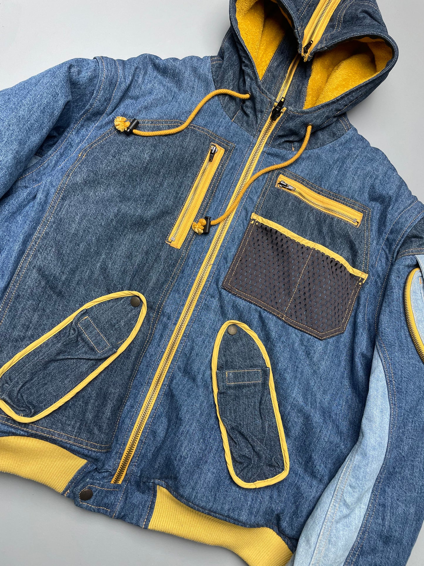 2019 Diesel X GR-Uniforma denim bomber jacket - size XL