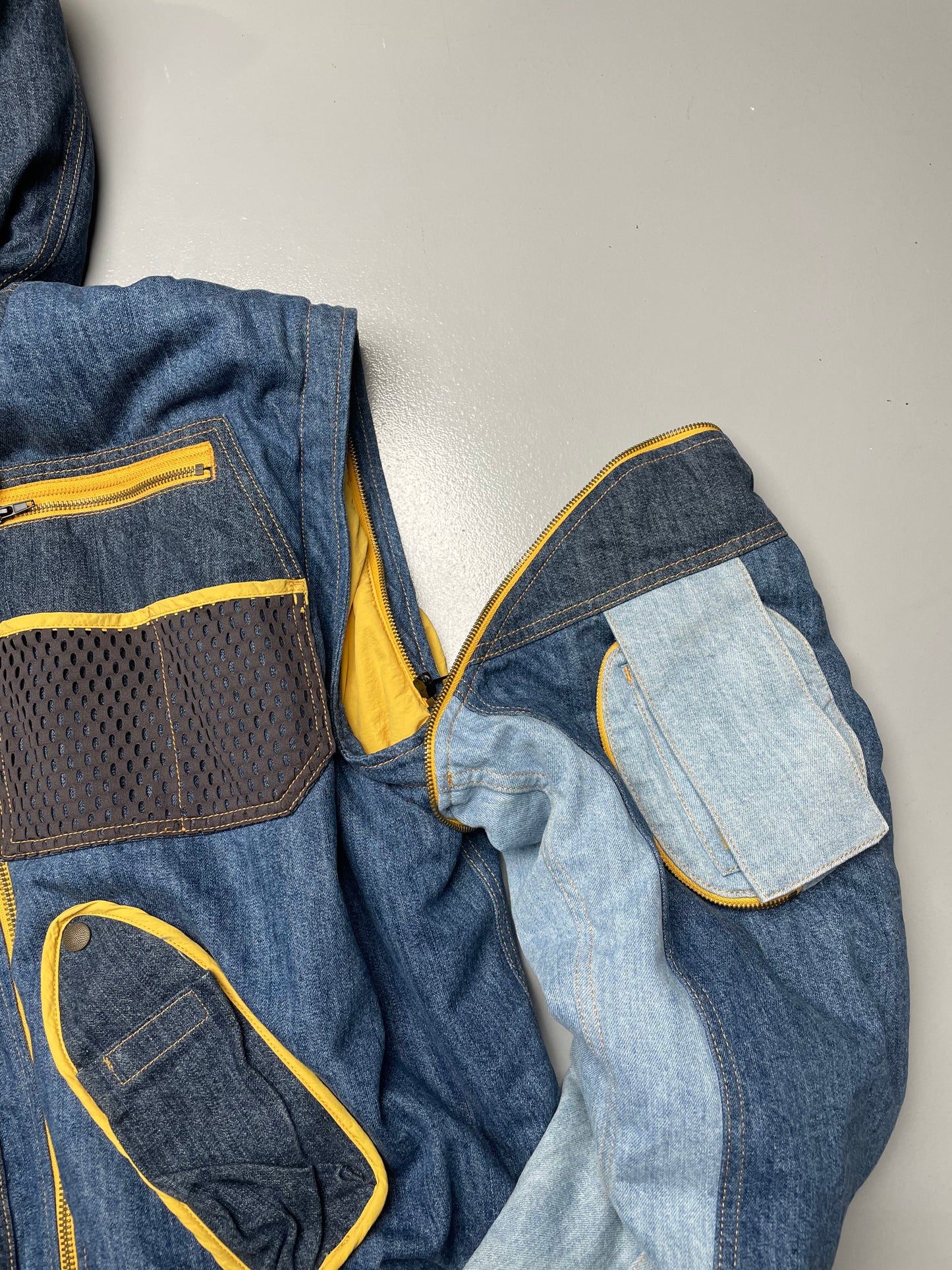 2019 Diesel X GR-Uniforma denim bomber jacket - size XL