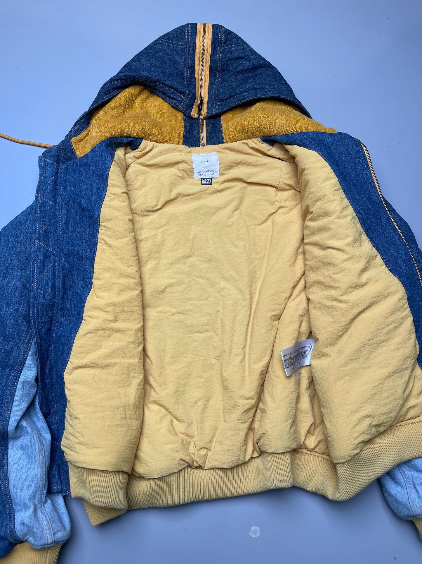 2019 Diesel X GR-Uniforma denim bomber jacket - size XL