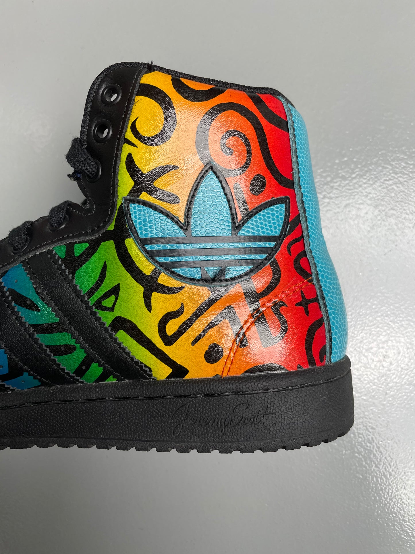 adidas Originals by Jeremy Scott S/S 2014 JS Letters Multicolor - size 41 1/3
