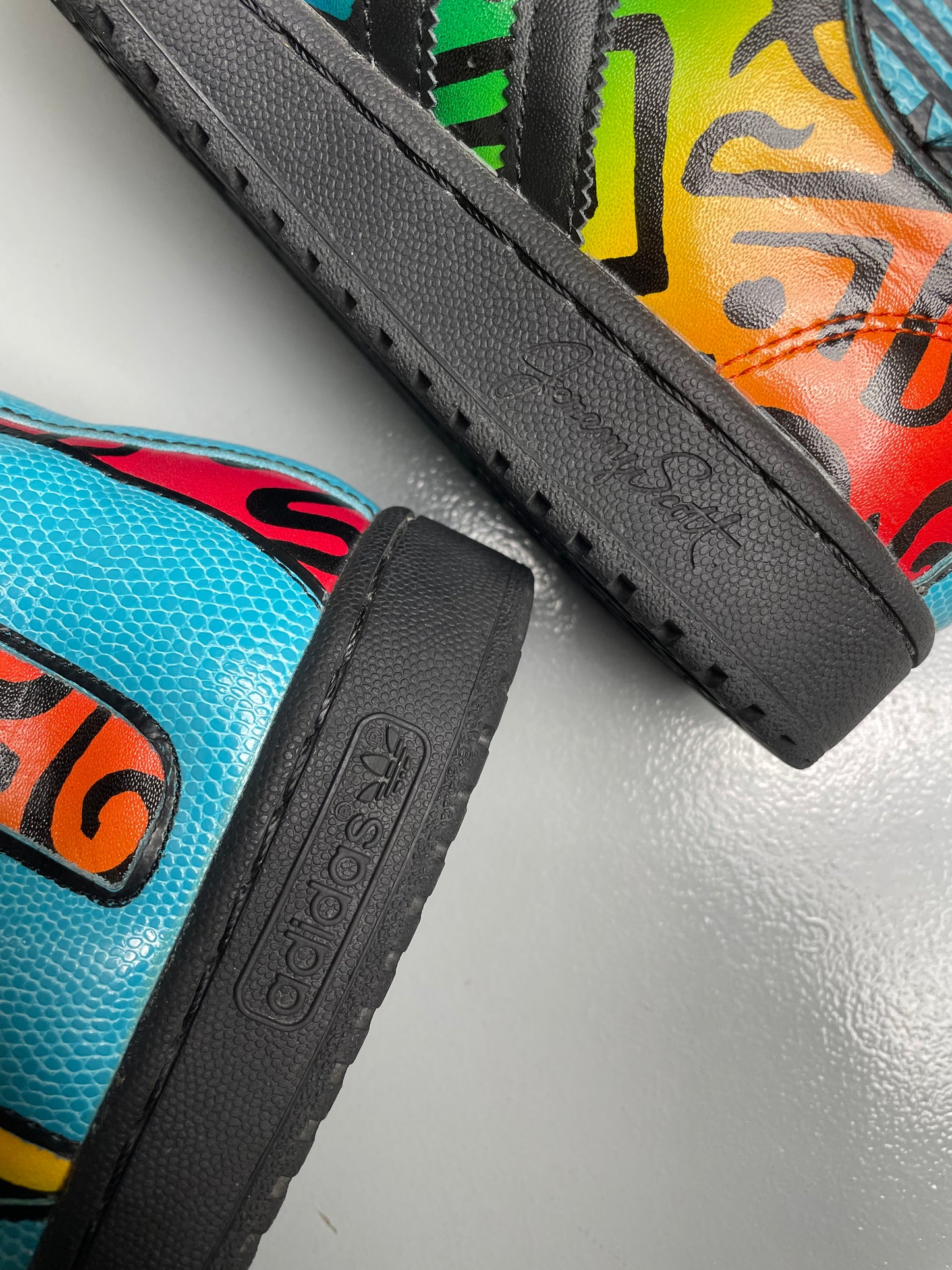 adidas Originals by Jeremy Scott S/S 2014 JS Letters Multicolor - size 41 1/3