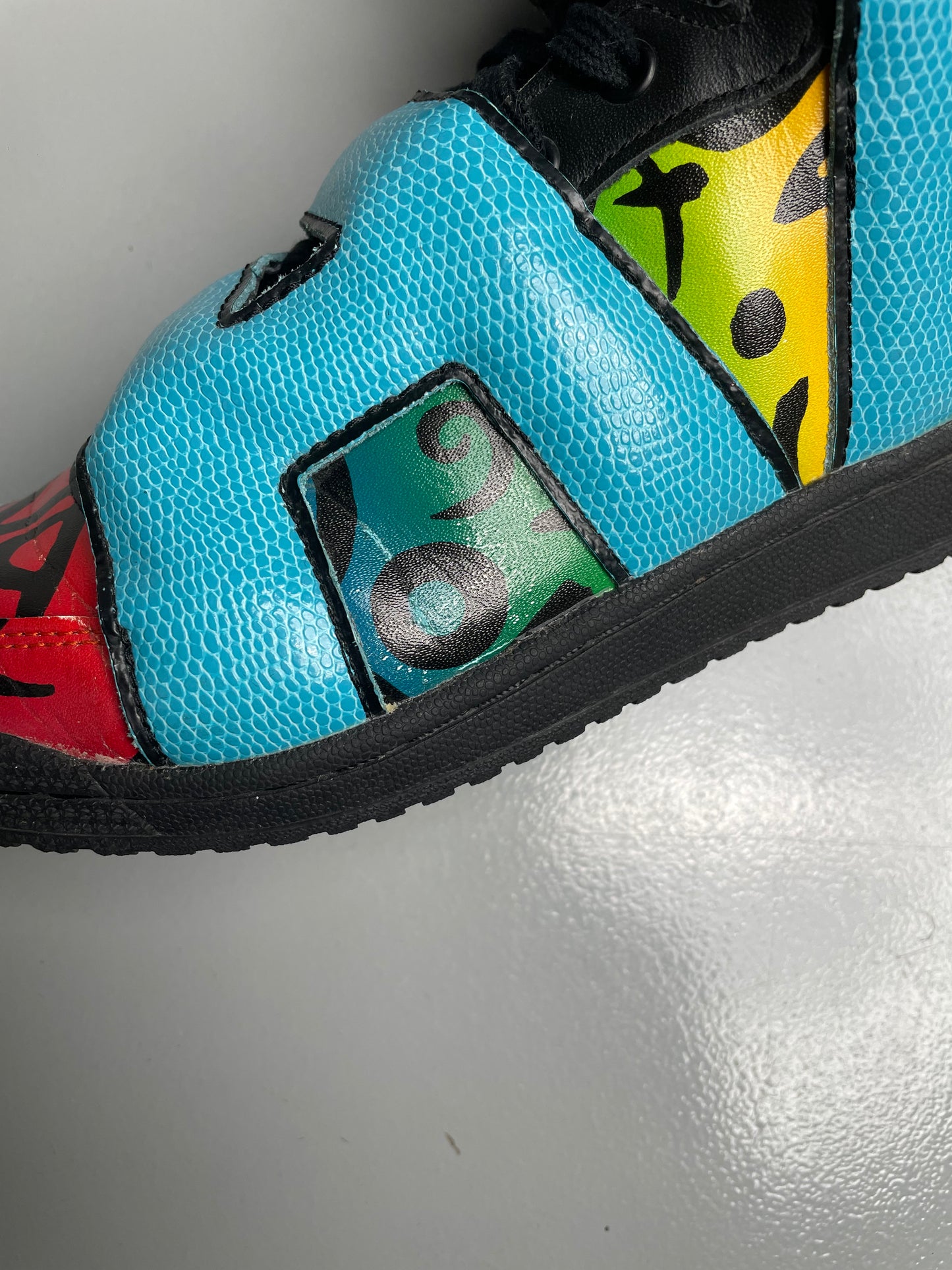adidas Originals by Jeremy Scott S/S 2014 JS Letters Multicolor - size 41 1/3