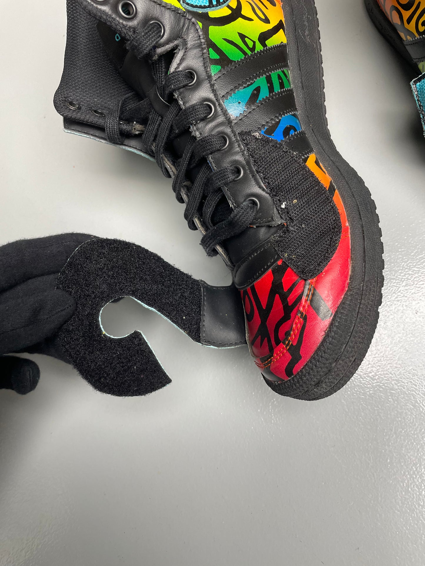 adidas Originals by Jeremy Scott S/S 2014 JS Letters Multicolor - size 41 1/3