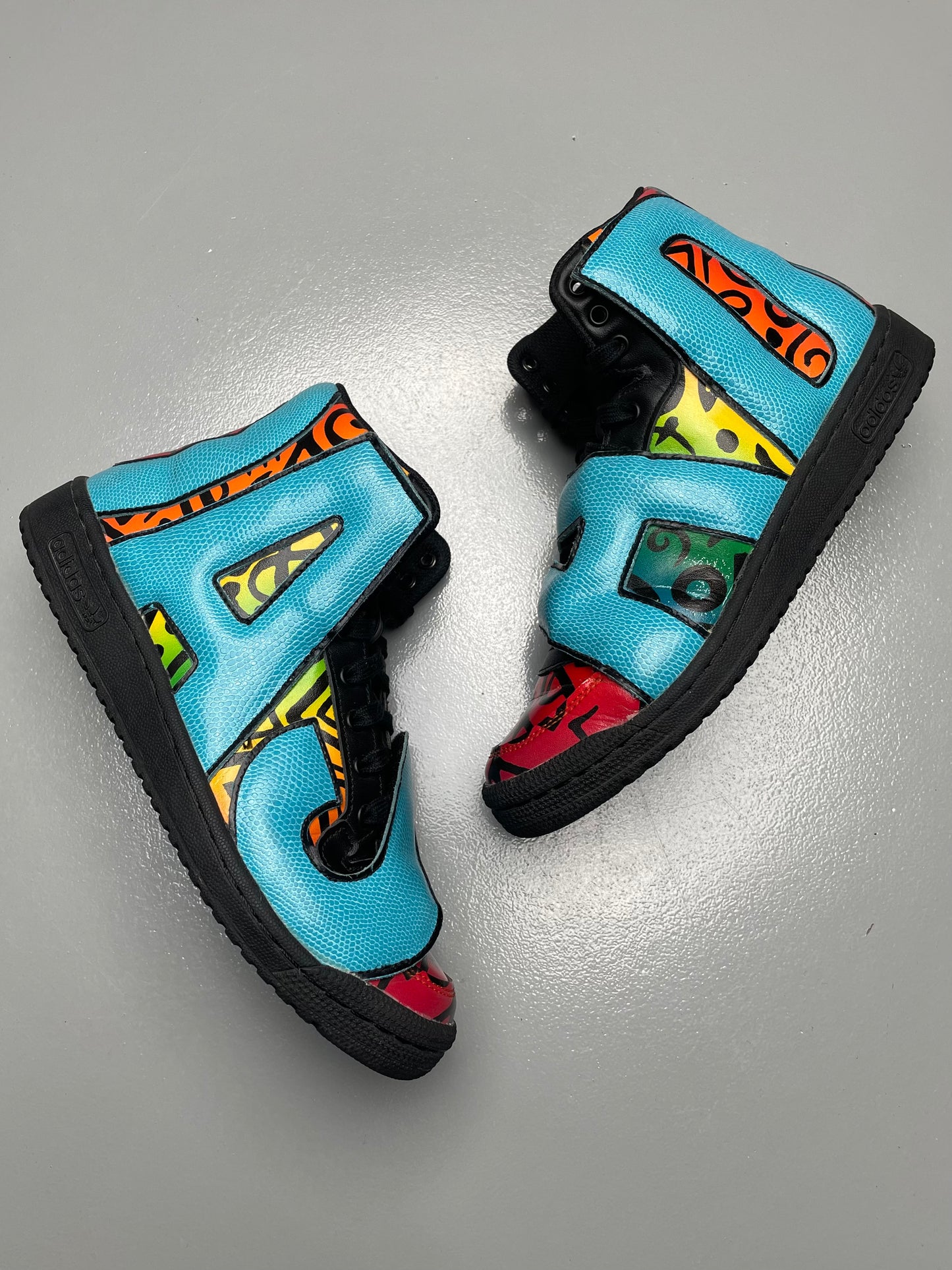 adidas Originals by Jeremy Scott S/S 2014 JS Letters Multicolor - size 41 1/3