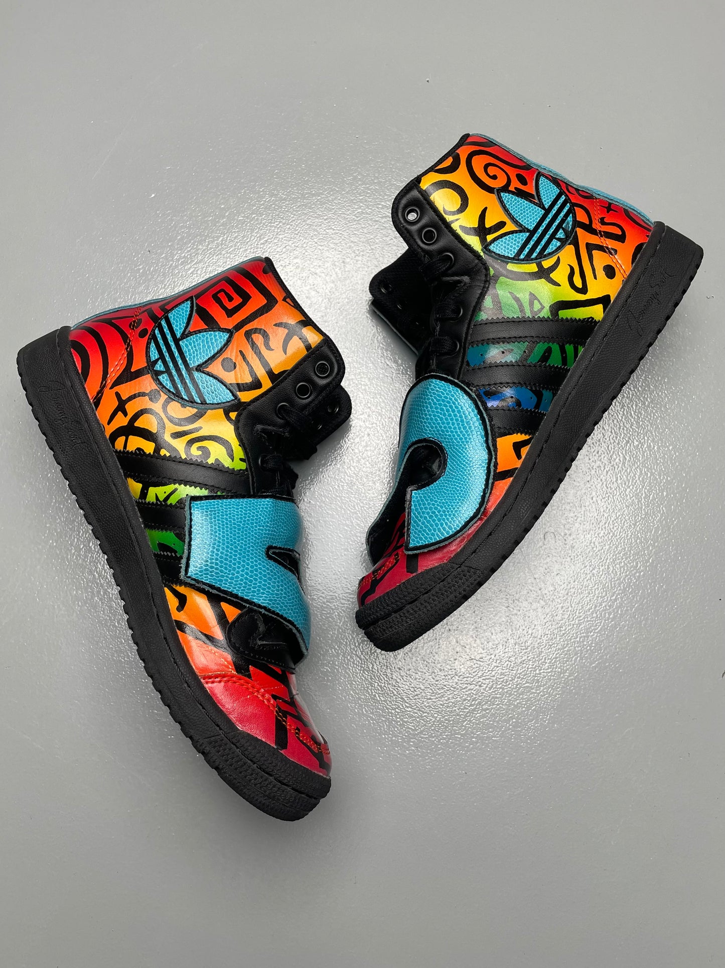 adidas Originals by Jeremy Scott S/S 2014 JS Letters Multicolor - size 41 1/3