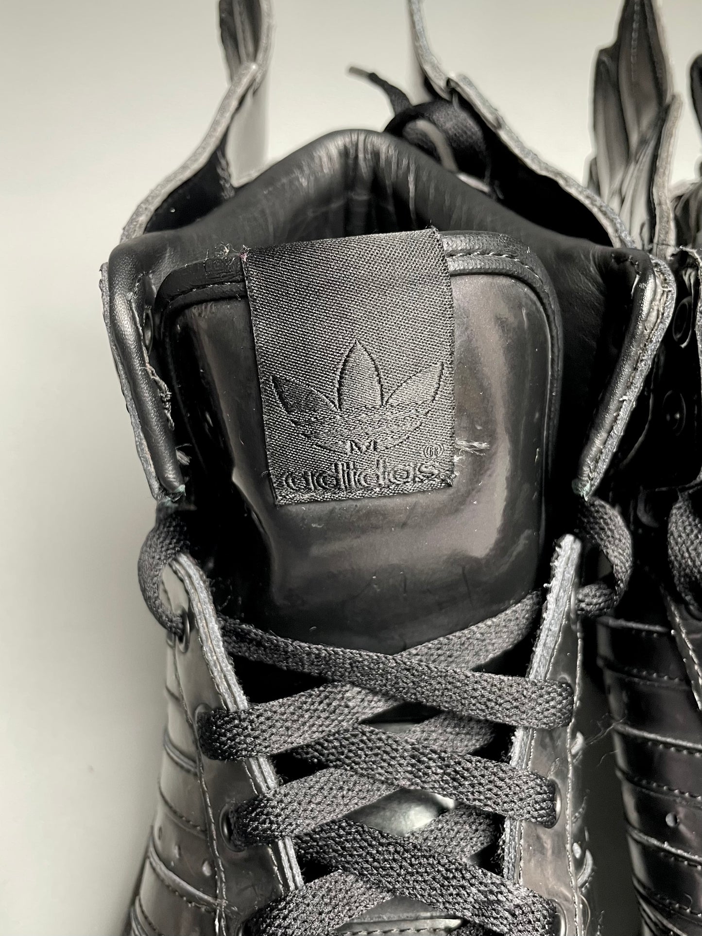 adidas Originals by Jeremy Scott S/S 2013 JS Wings 2.0 "Patent Black" - size 41 1/3