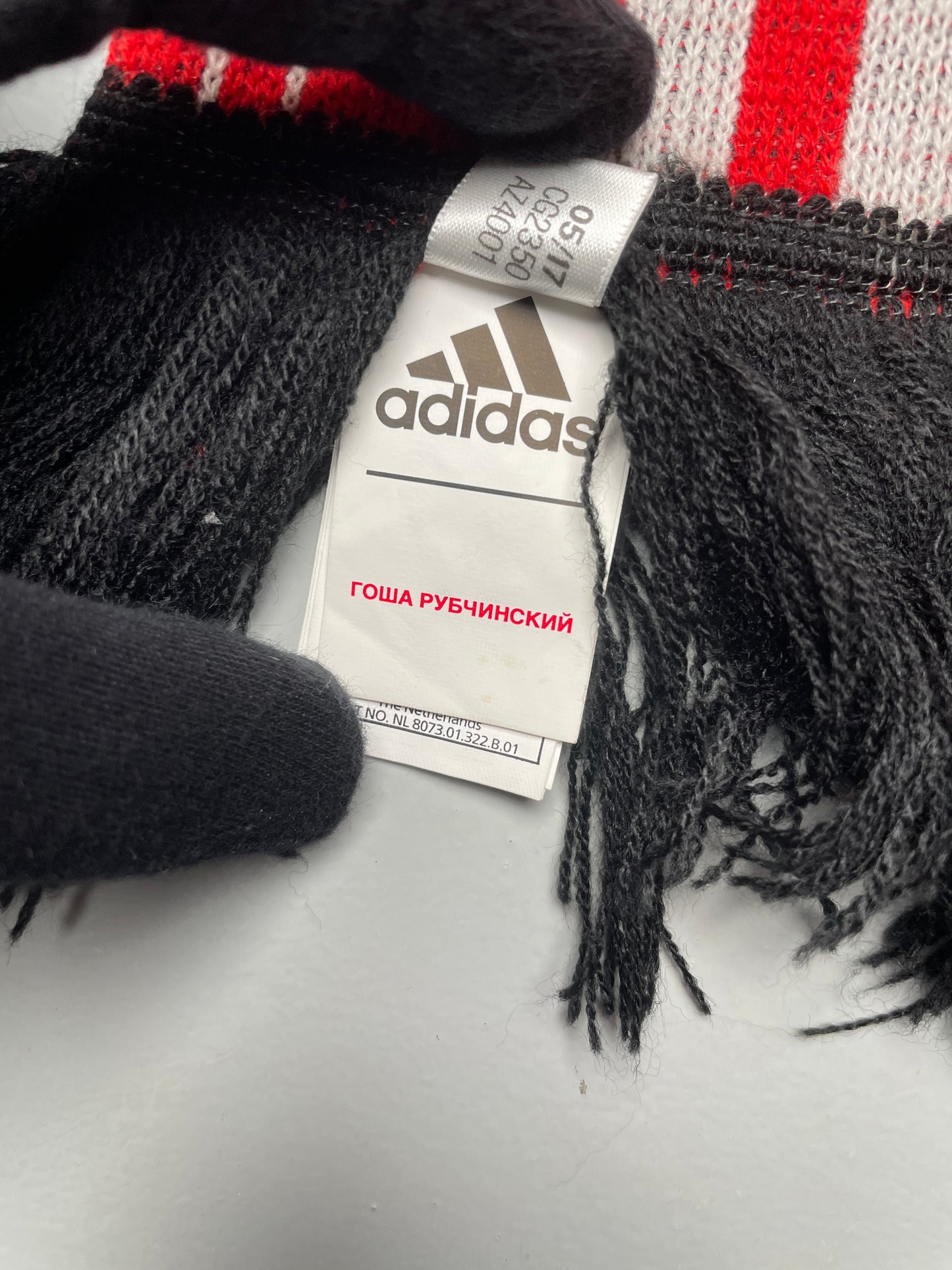 adidas X Gosha Rubchinskiy A/W 2017 "Football" scarf (red)