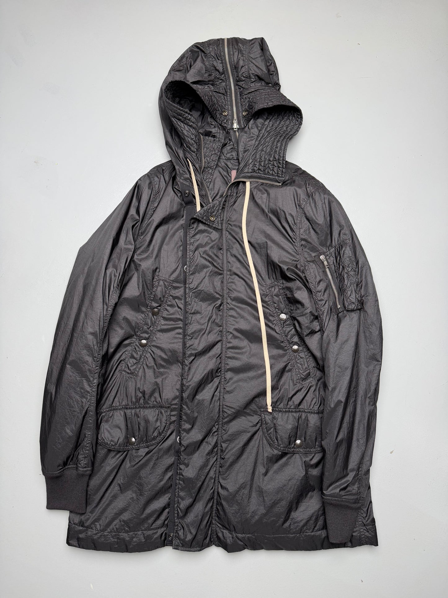Rick Owens DRKSHDW A/W 2015 nylon parka - men's size S