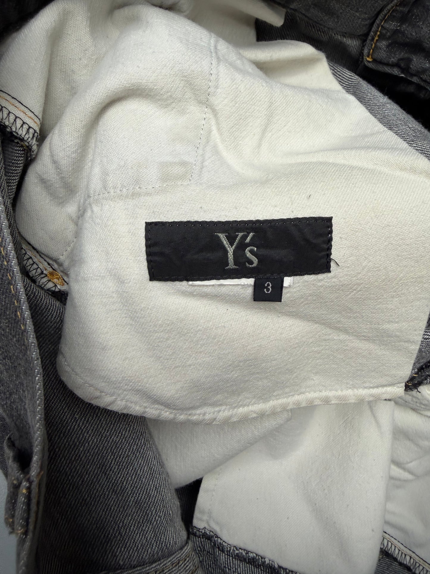 Y's denim cropped pants - size 3