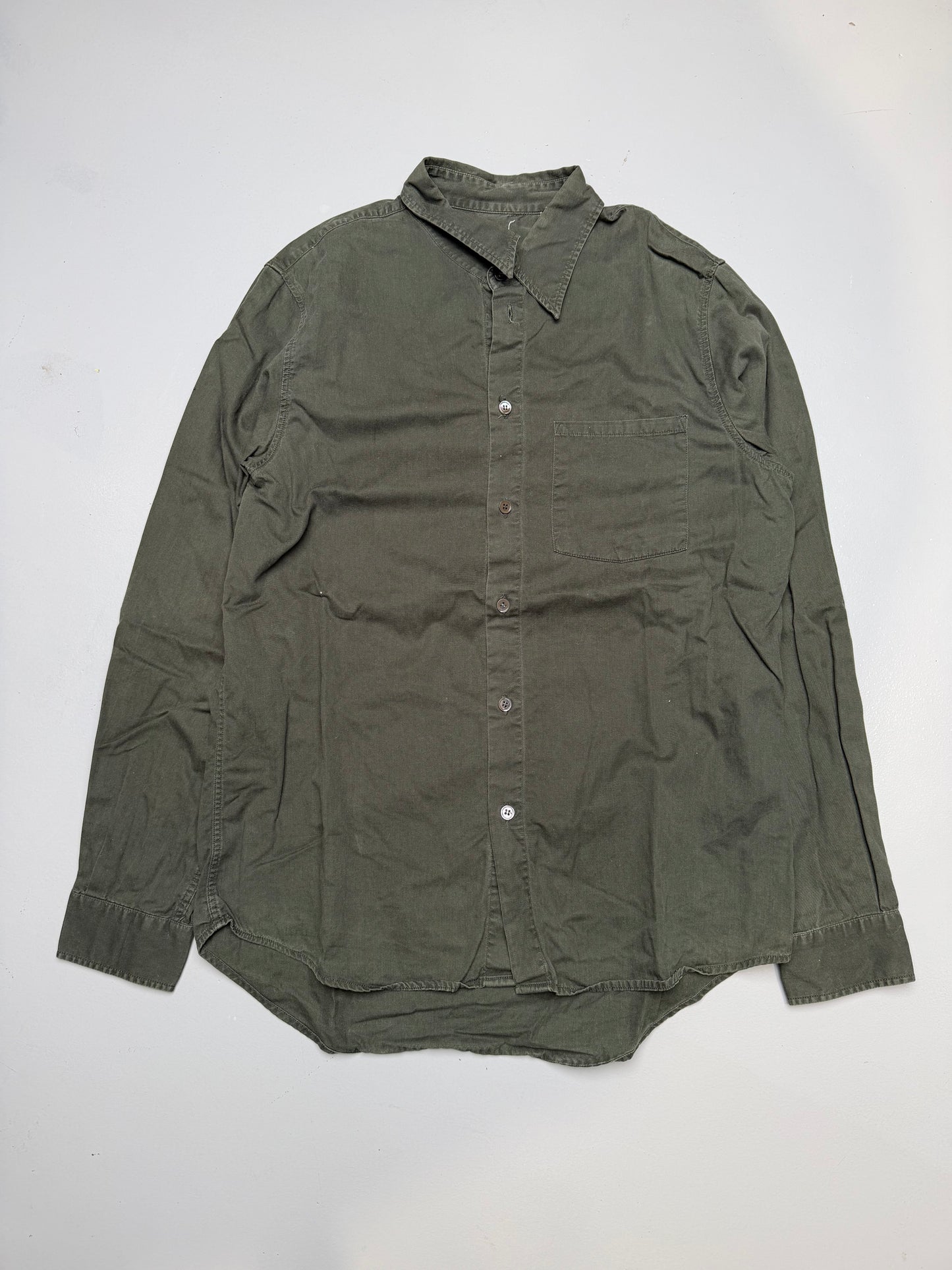 Helmut Lang Jeans S/S 1999 green shirt - men's size 48