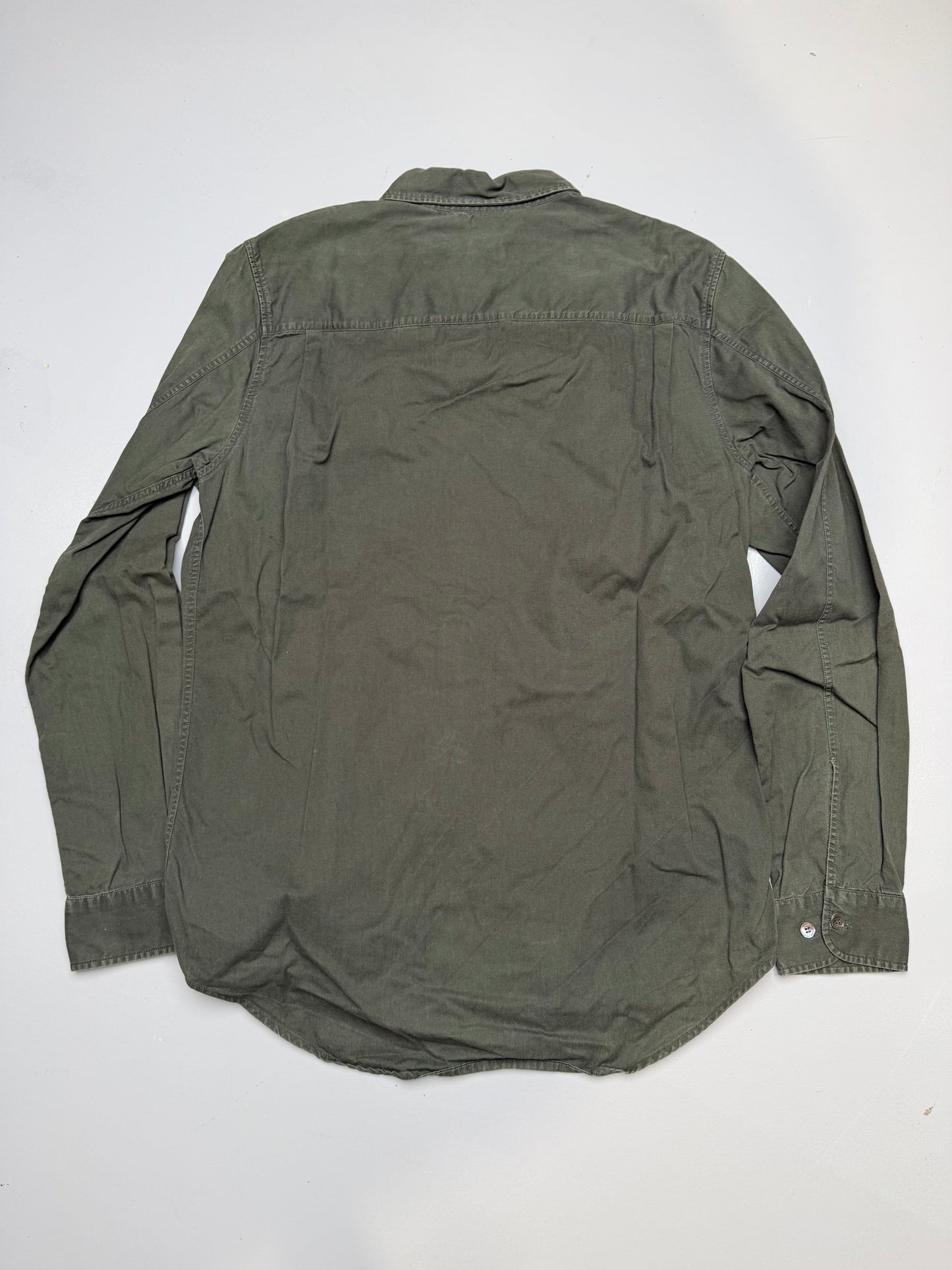Helmut Lang Jeans S/S 1999 green shirt - men's size 48