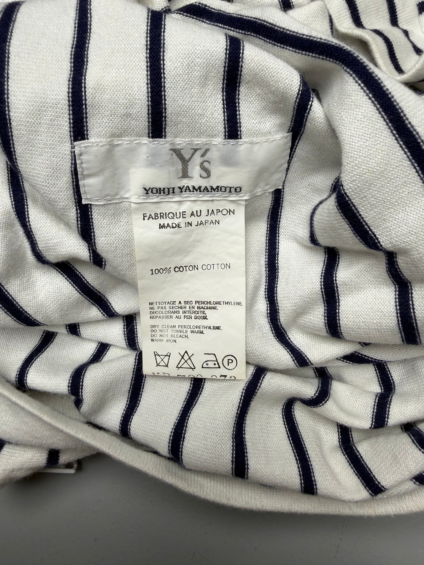 Y's by Yohji Yamamoto S/S 2000 zip up top