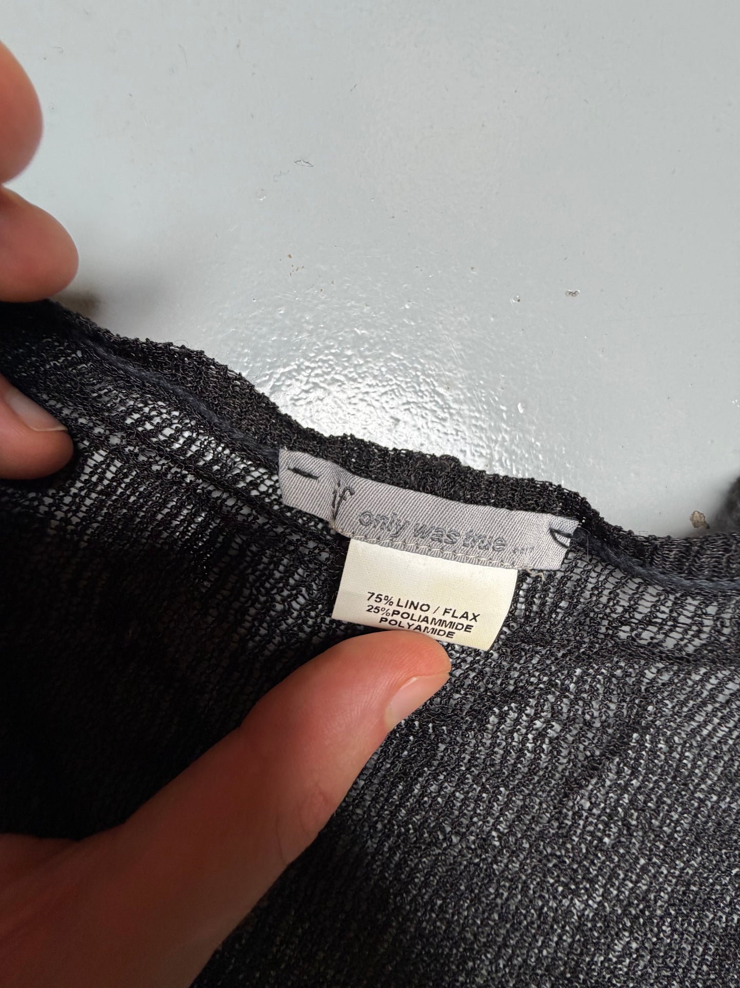 if only was true.... by Yohan Serfaty linen t-shirt - size 42