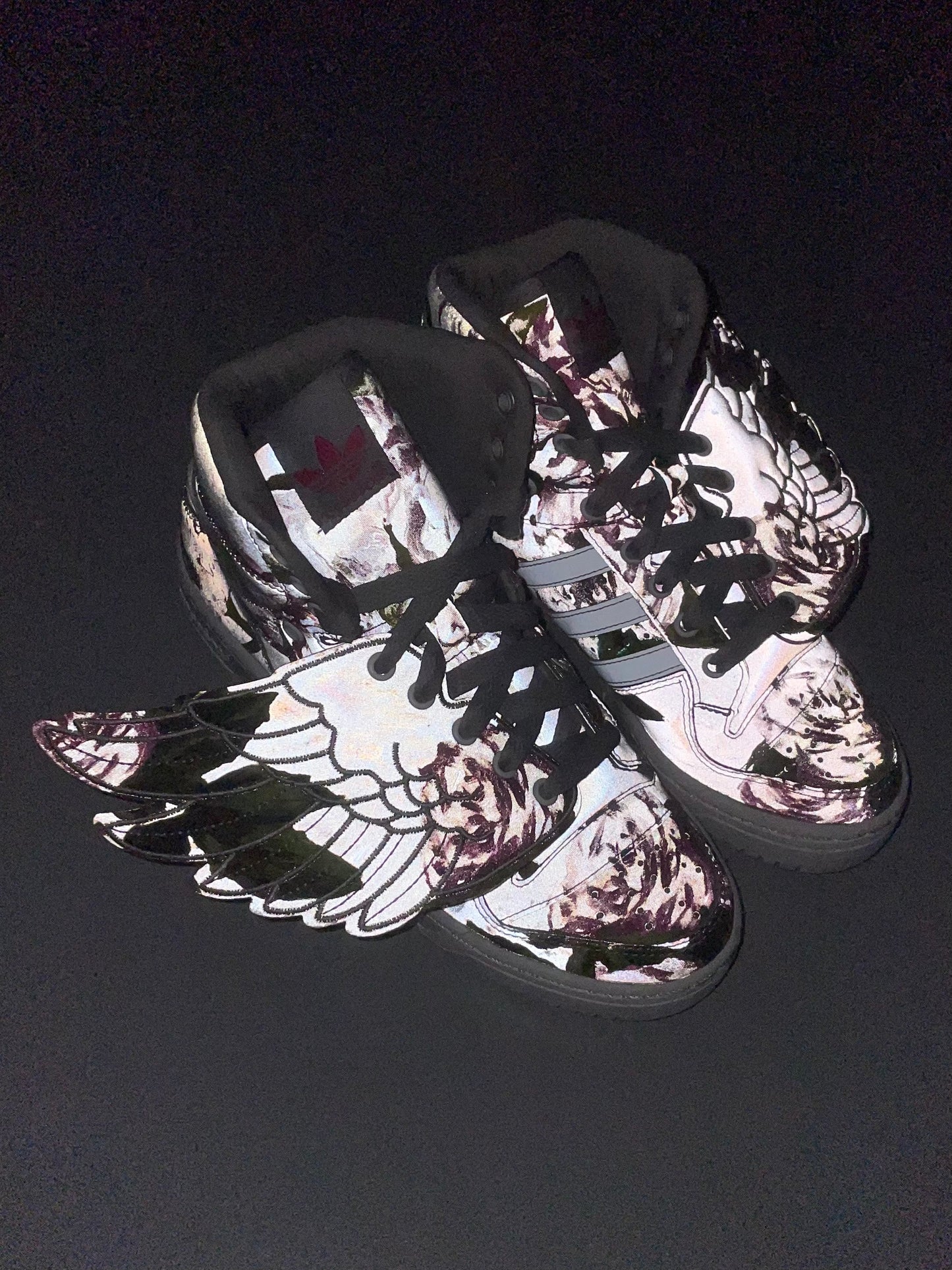 adidas Originals by Jeremy Scott S/S 2015 JS Wings Floral - size 37 1/3