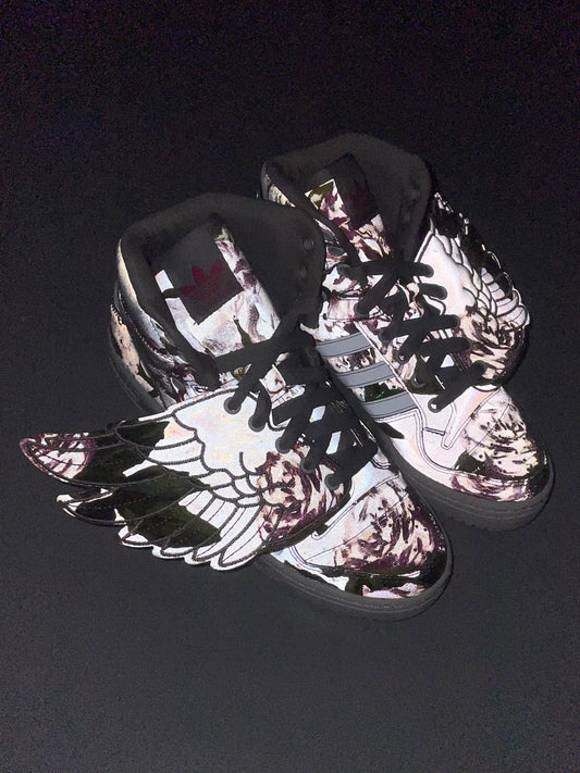 adidas Originals by Jeremy Scott S/S 2015 JS Wings Floral - size 37 1/3