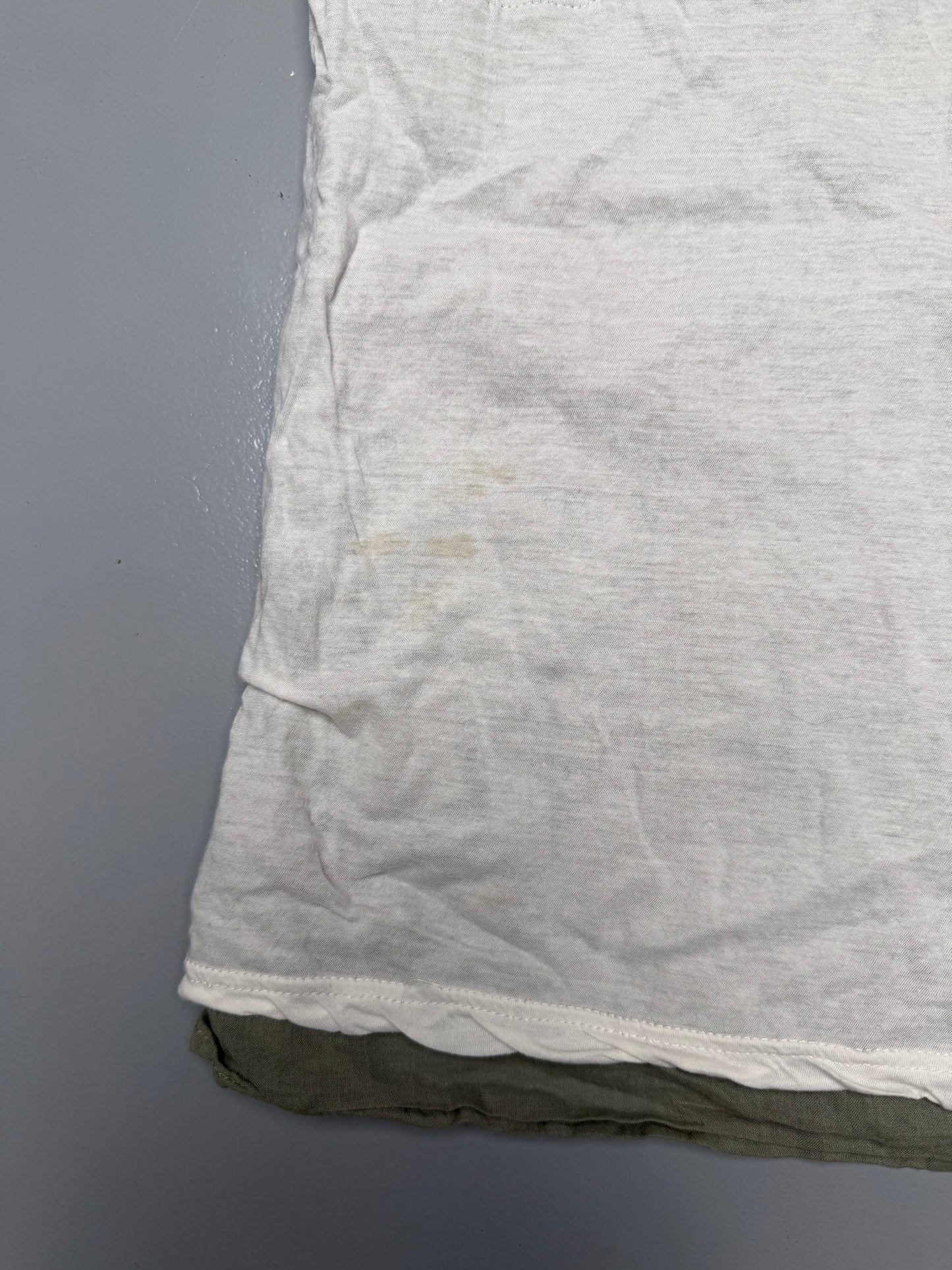 vintage Hussein Chalayan double layer tank top - size S