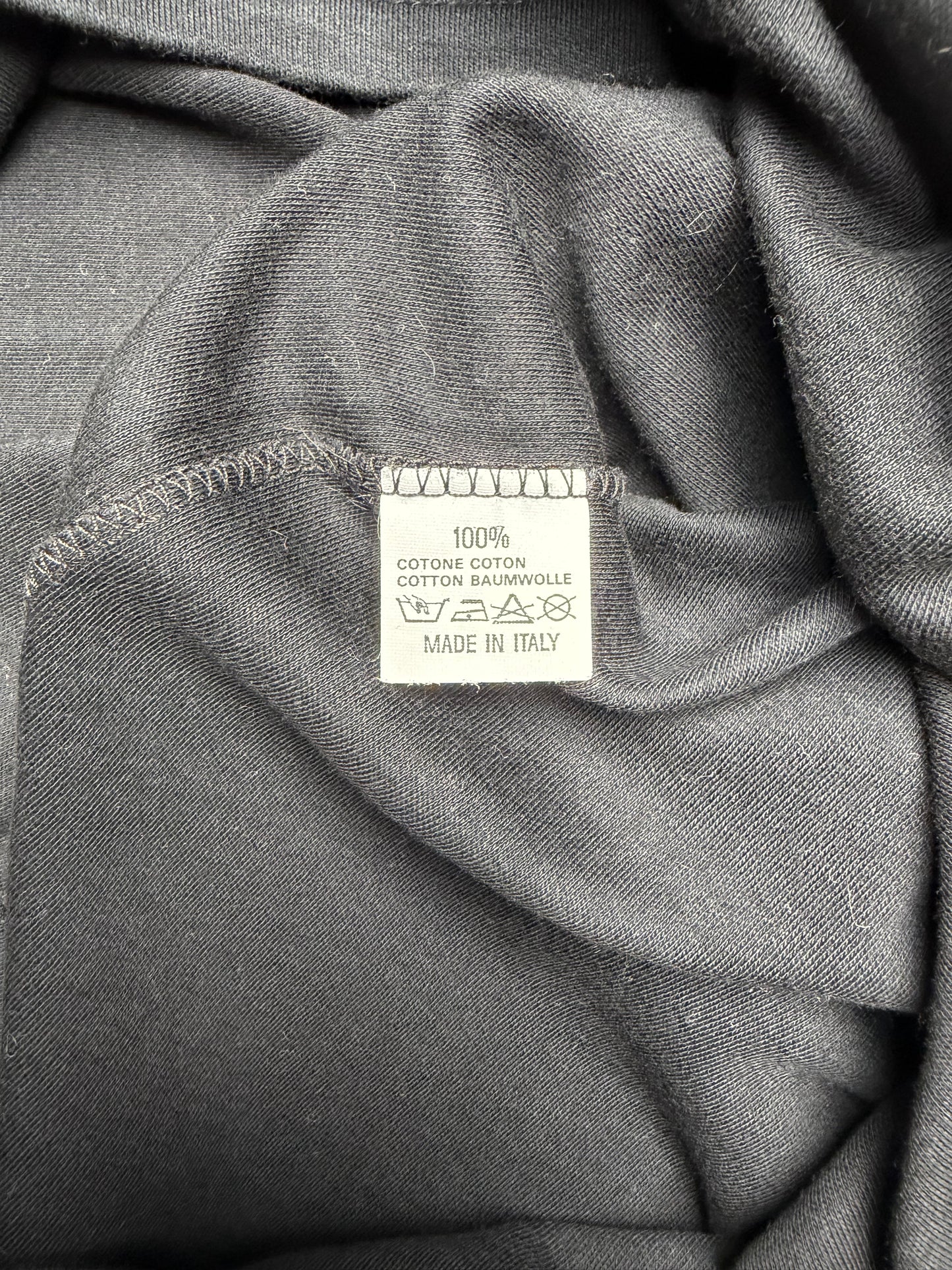 vintage Katharine Hamnett Denim "Ban Pollution" hooded long-sleeve - men's size M