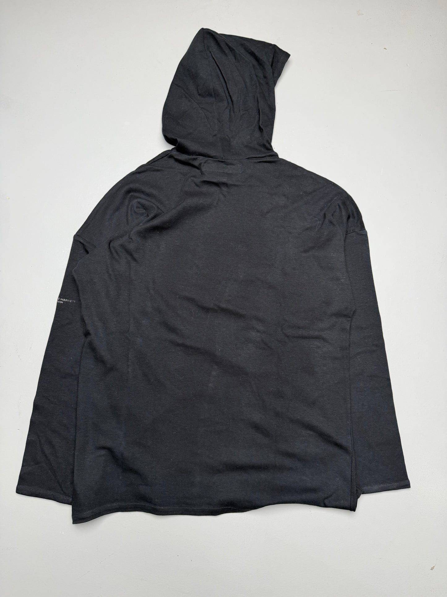 vintage Katharine Hamnett Denim "Ban Pollution" hooded long-sleeve - men's size M