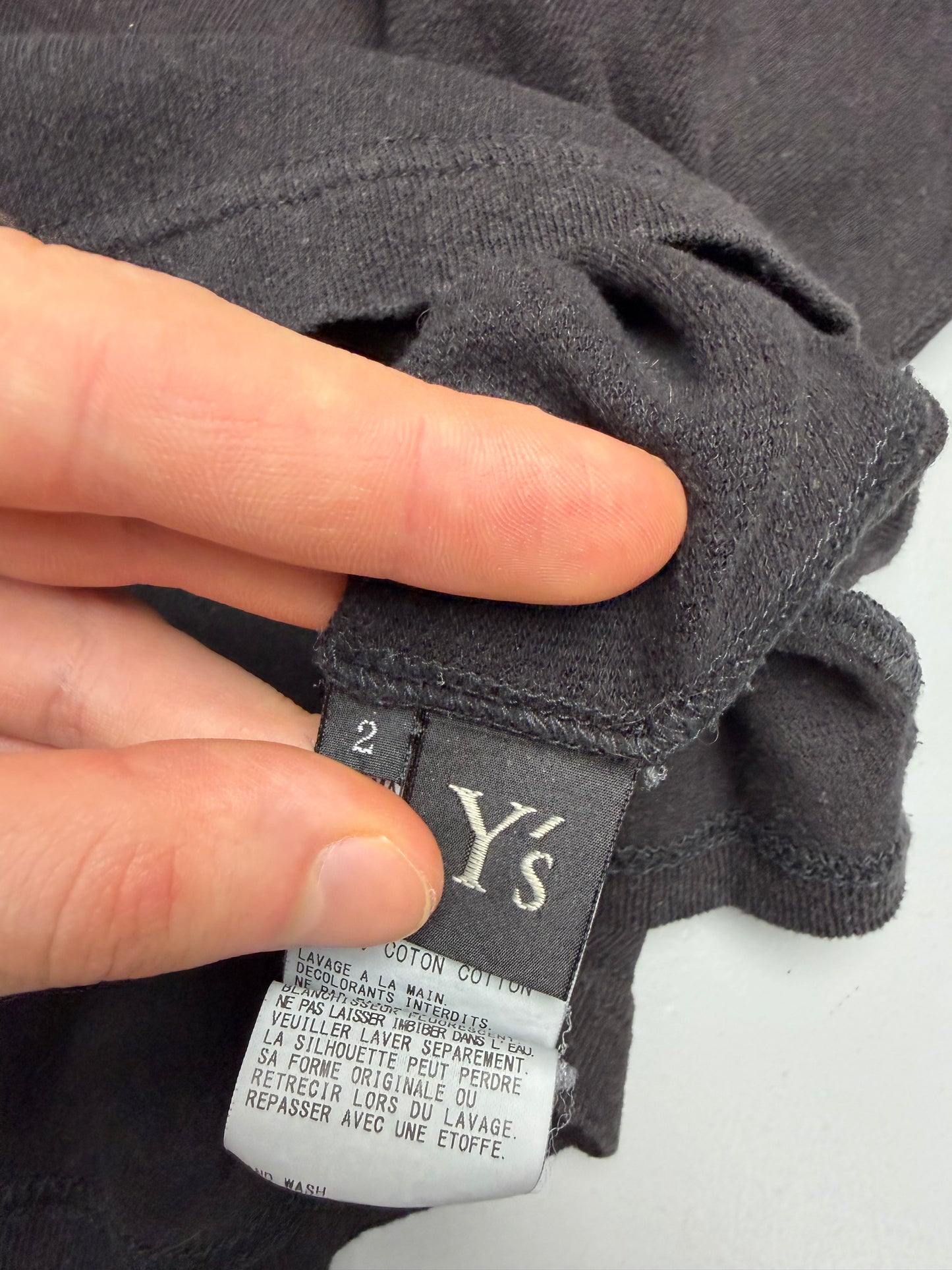 Y's S/S 2020 cotton t-shirt - size 2