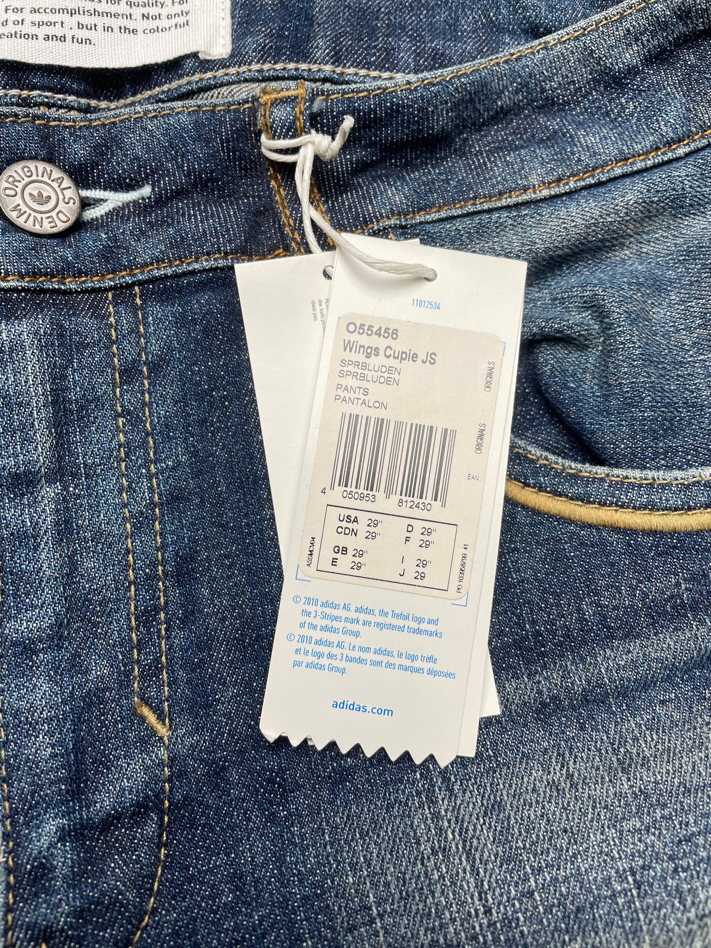 adidas Originals by Jeremy Scott A/W 2011 Wings Cupie JS skinny jeans - size 29