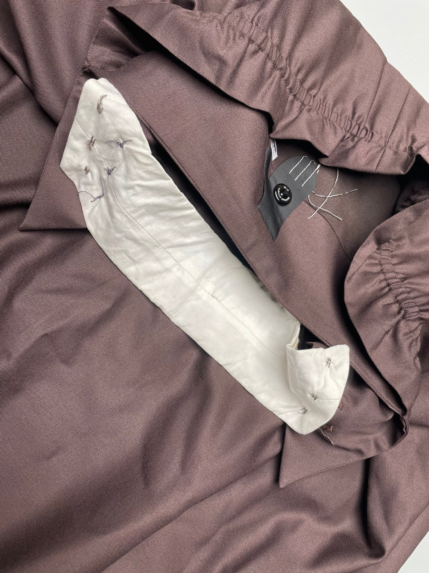 (sample) Bernhard Willhelm A/W 2001 wool skirt with embroidered detail - size 40