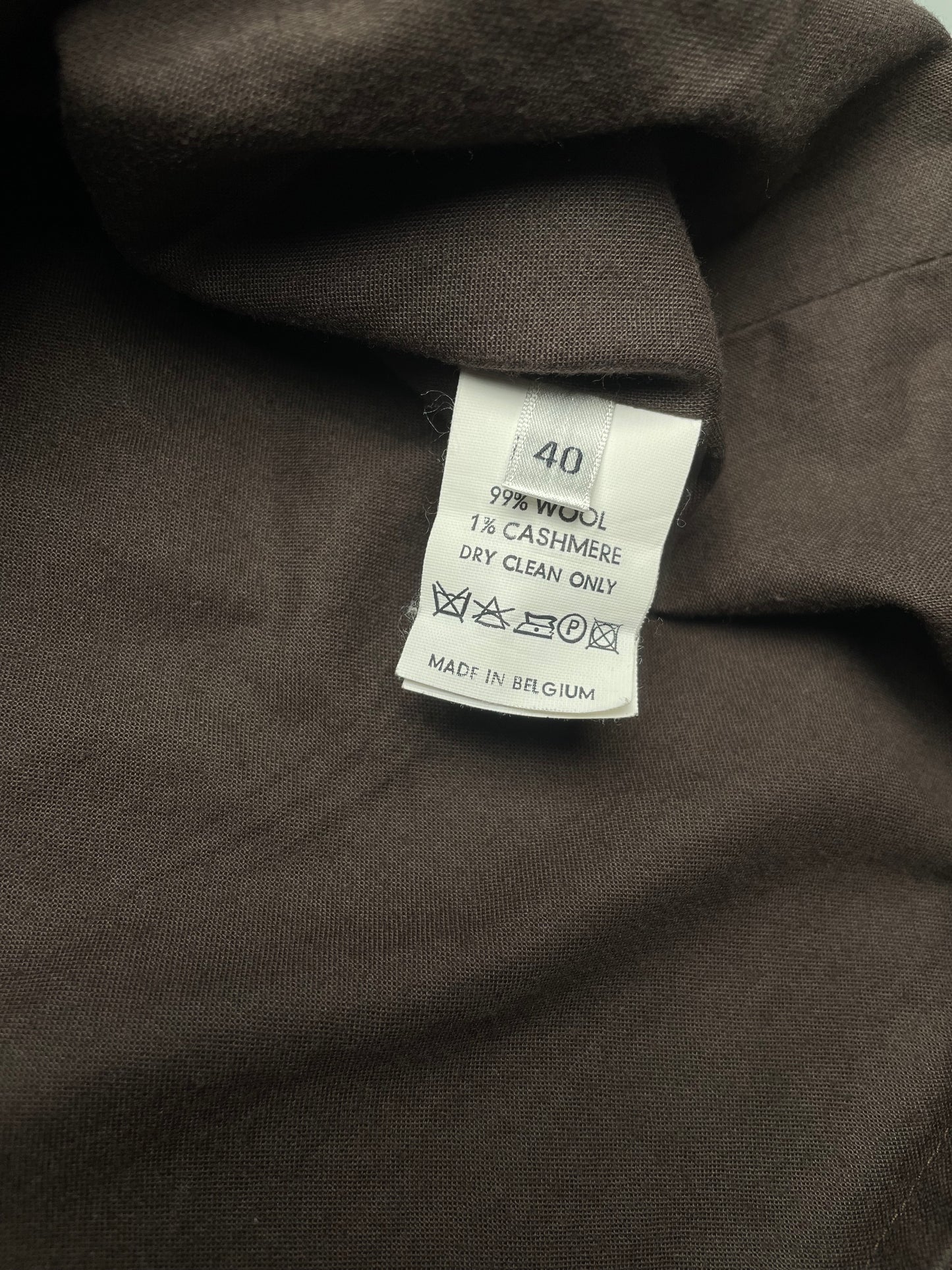 (sample) Bernhard Willhelm A/W 2001 wool skirt with embroidered detail - size 40