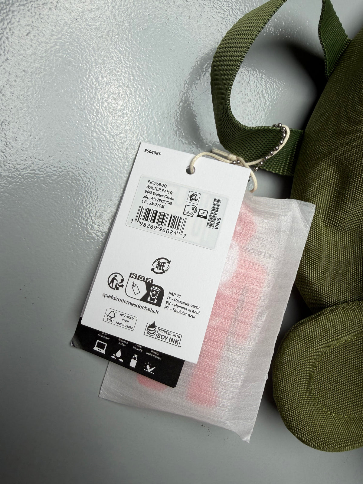 Eastpak X Walter Van Beirendonck S/S 2026 Walter Pak'r (Green)
