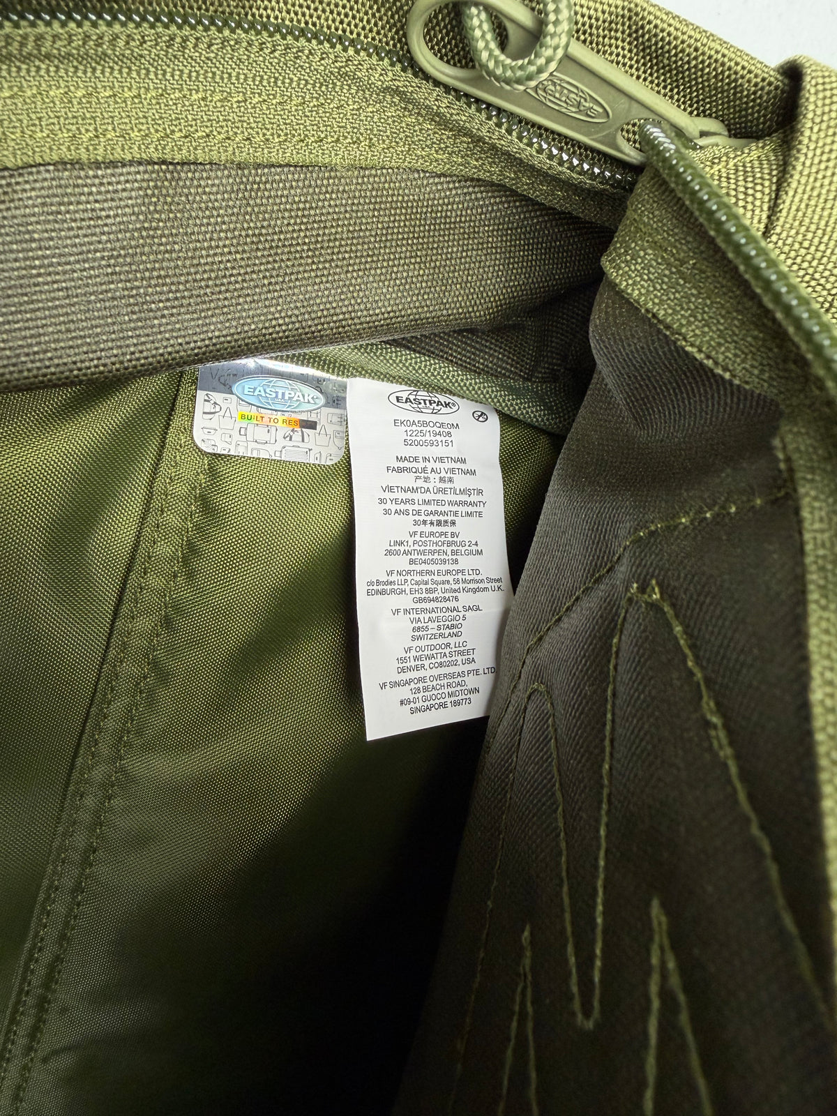 Eastpak X Walter Van Beirendonck S/S 2026 Walter Pak'r (Green)