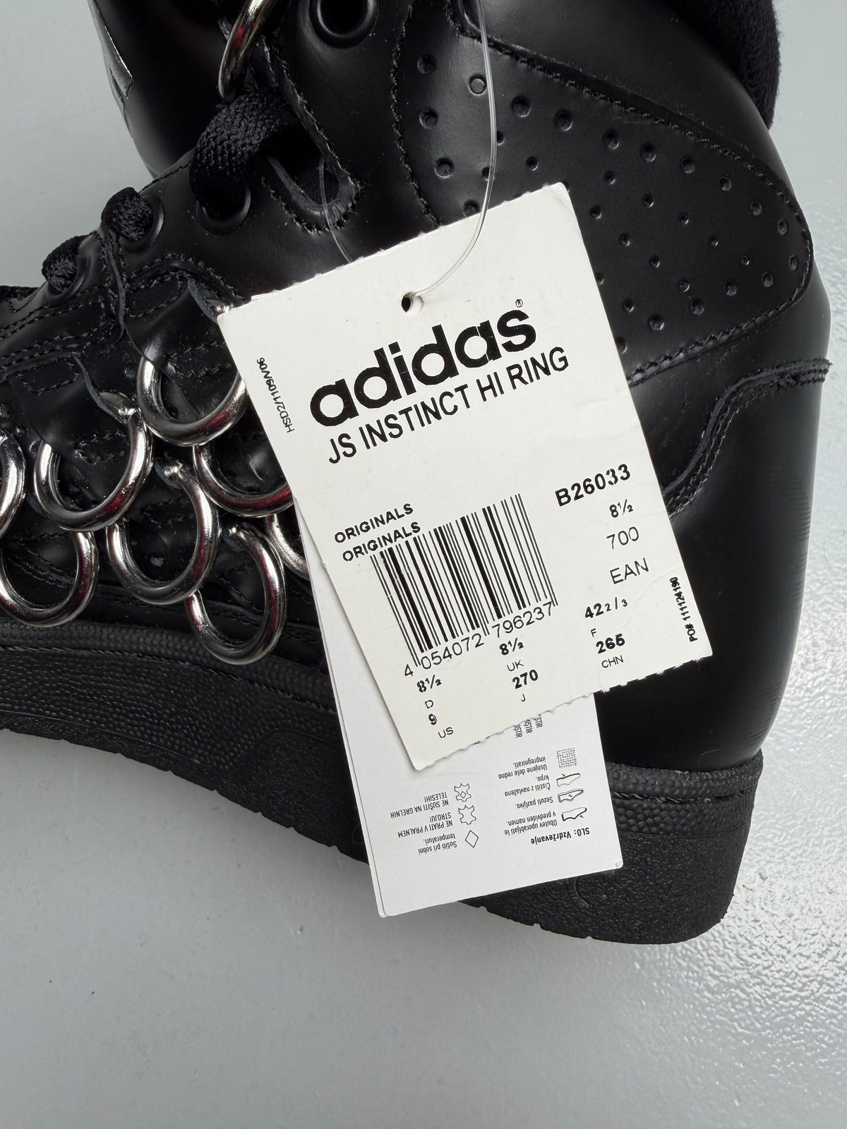 adidas Originals by Jeremy Scott S/S 2015 JS Instinct Hi Ring - size 42 2/3