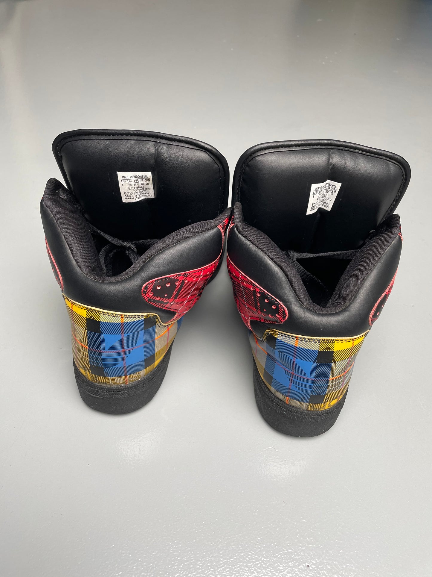 adidas Originals by Jeremy Scott S/S 2013 JS Instinct Hi "Plaid" - size 41 1/3