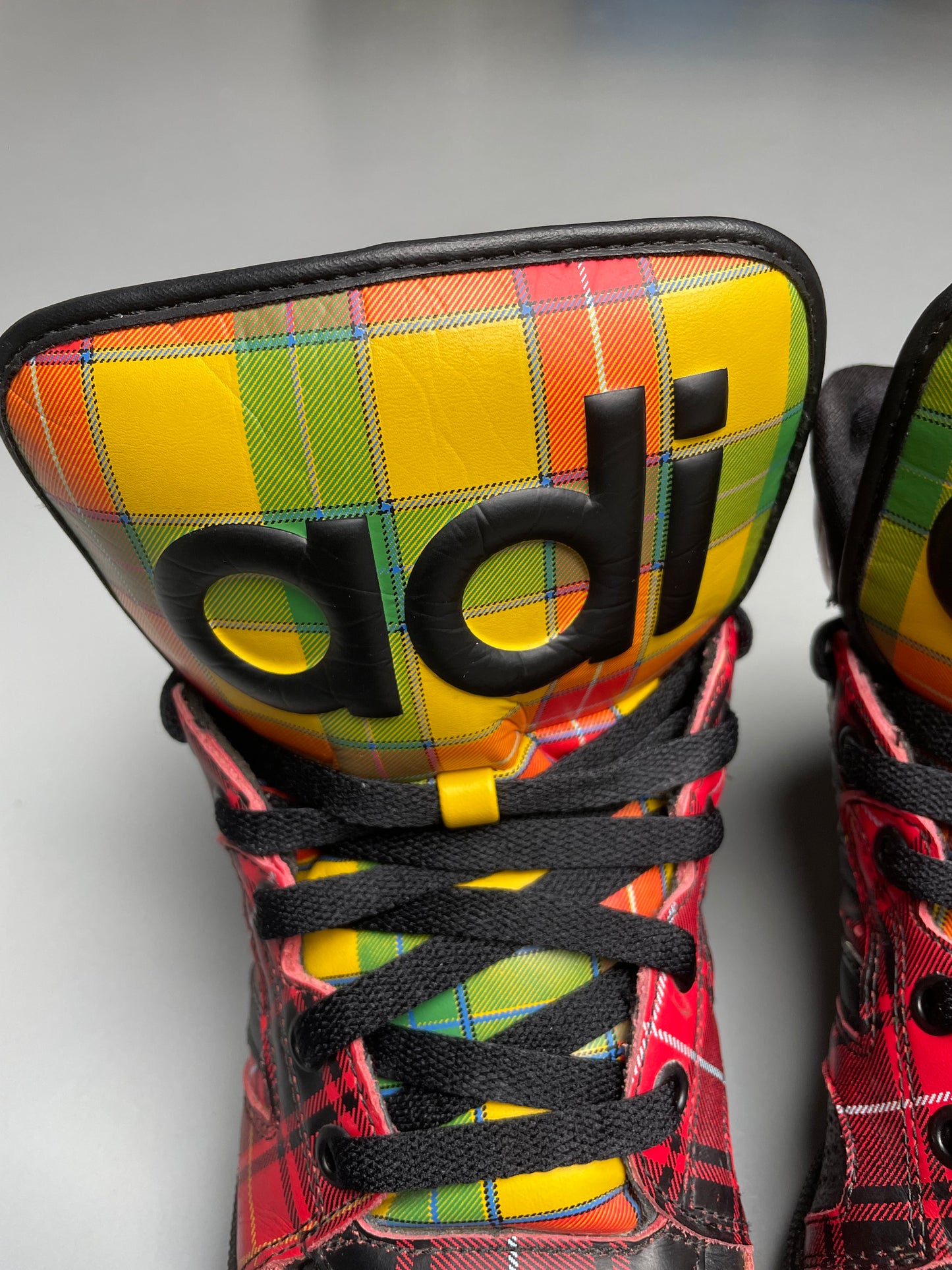 adidas Originals by Jeremy Scott S/S 2013 JS Instinct Hi "Plaid" - size 41 1/3